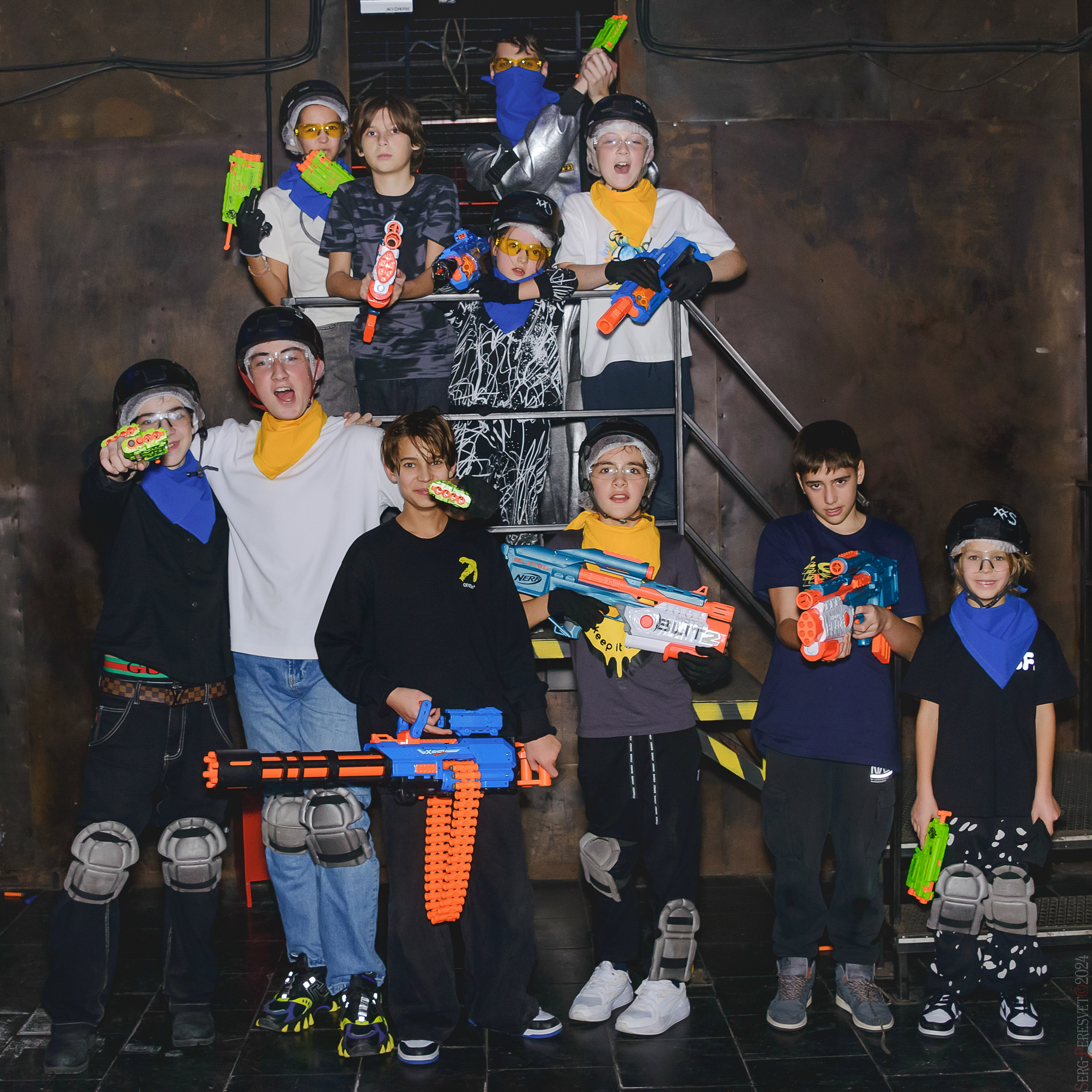 Нерф,  Детский день рождения, Лазертаг арена «Sтанция 2025», Москва