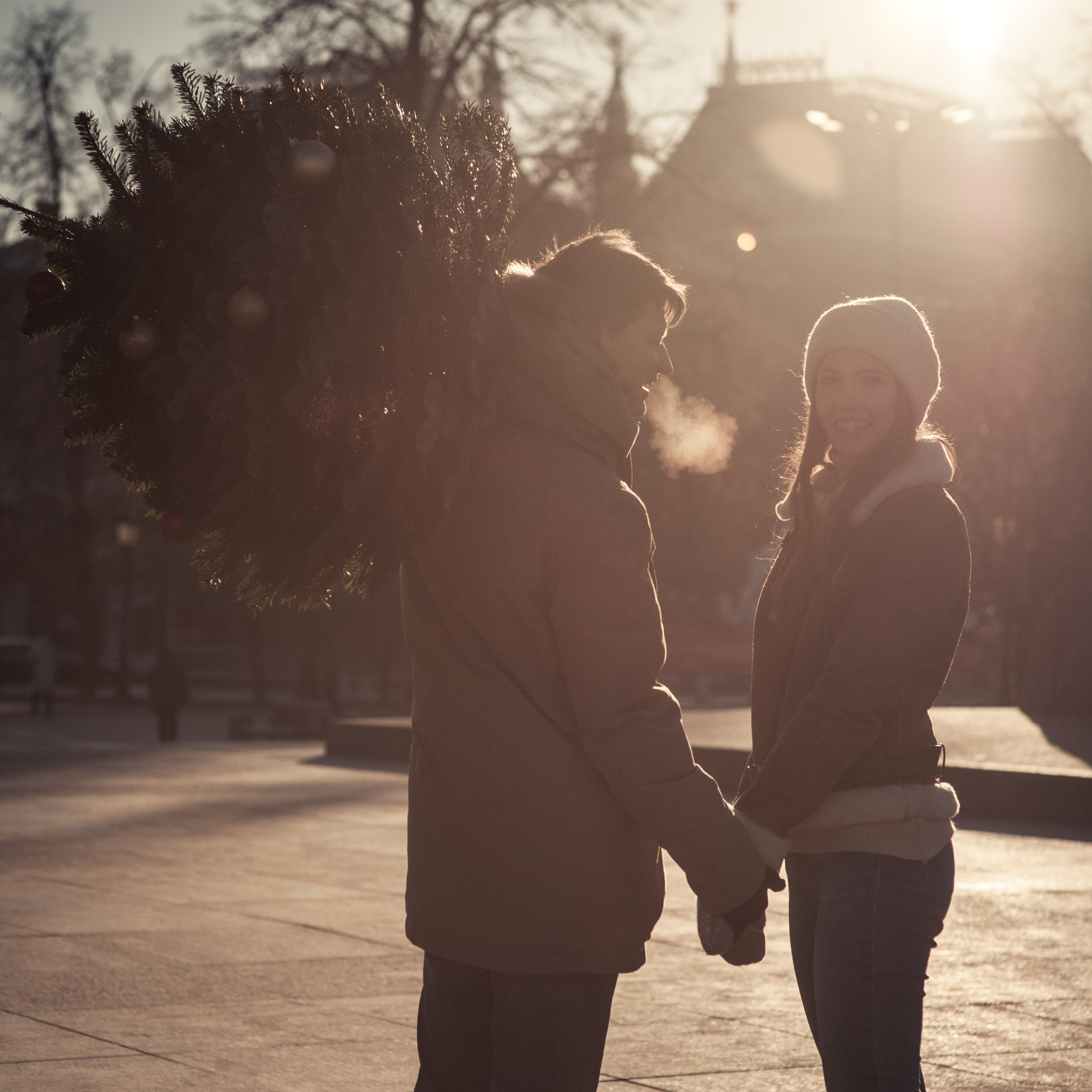 Роман и Валерия, Новый год на улицах