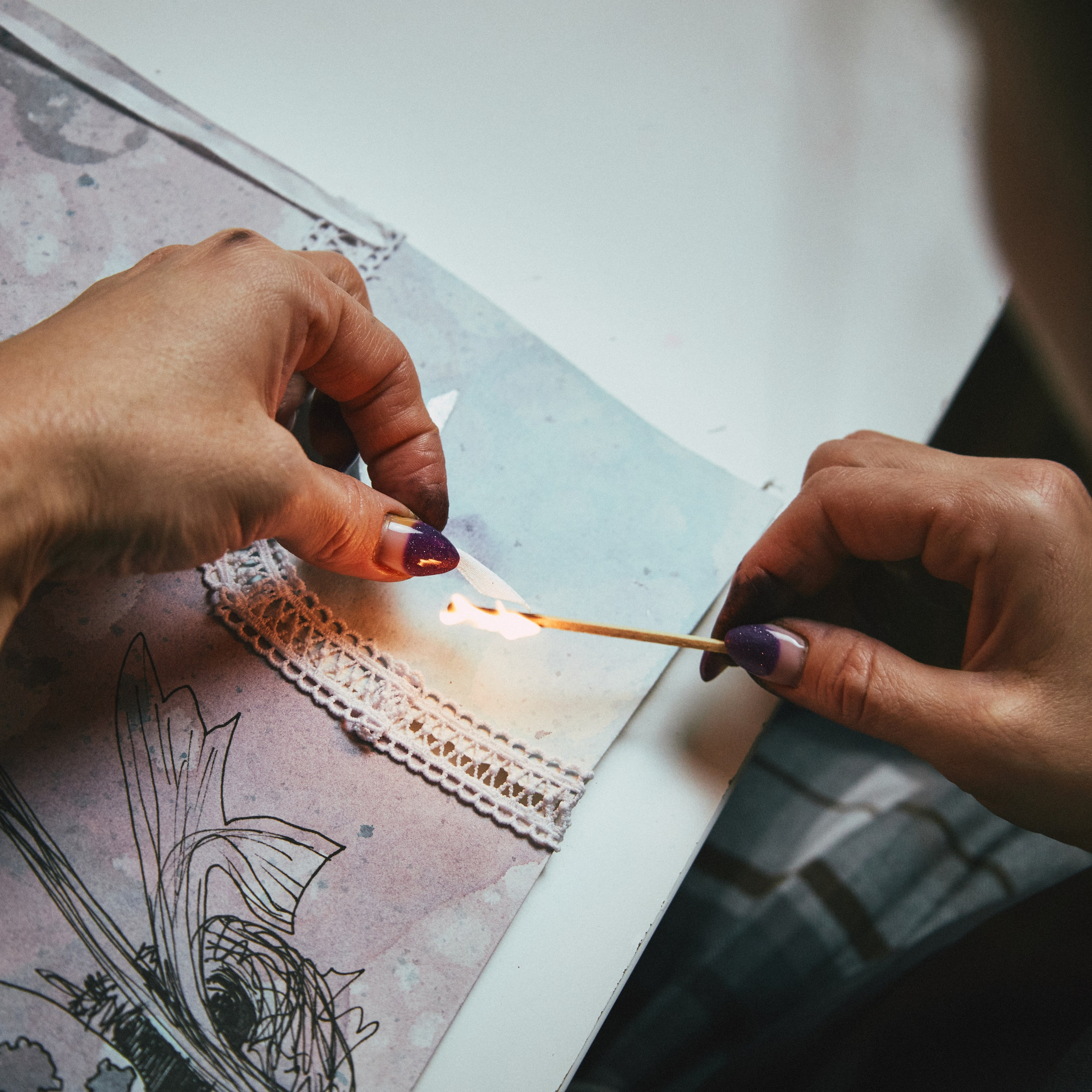 Сюрреалистичная ботаническая картина с гнёздами и яйцами. Visual artist (photo & arts)