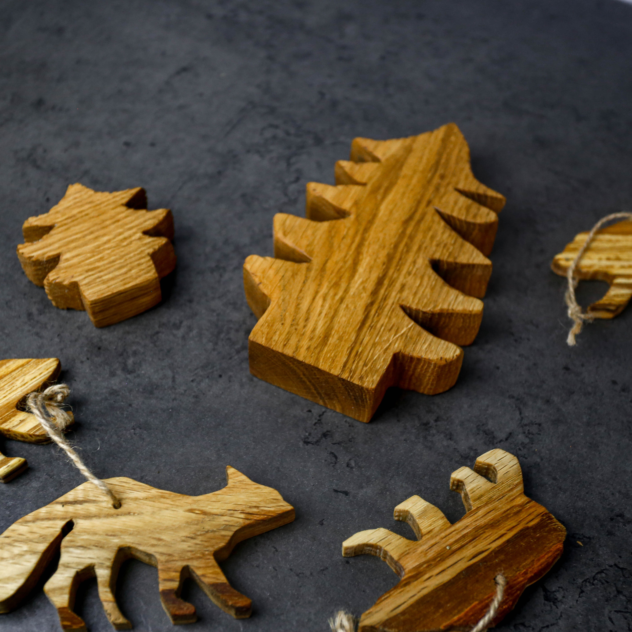 Ёлочные игрушки из дерева 🎄