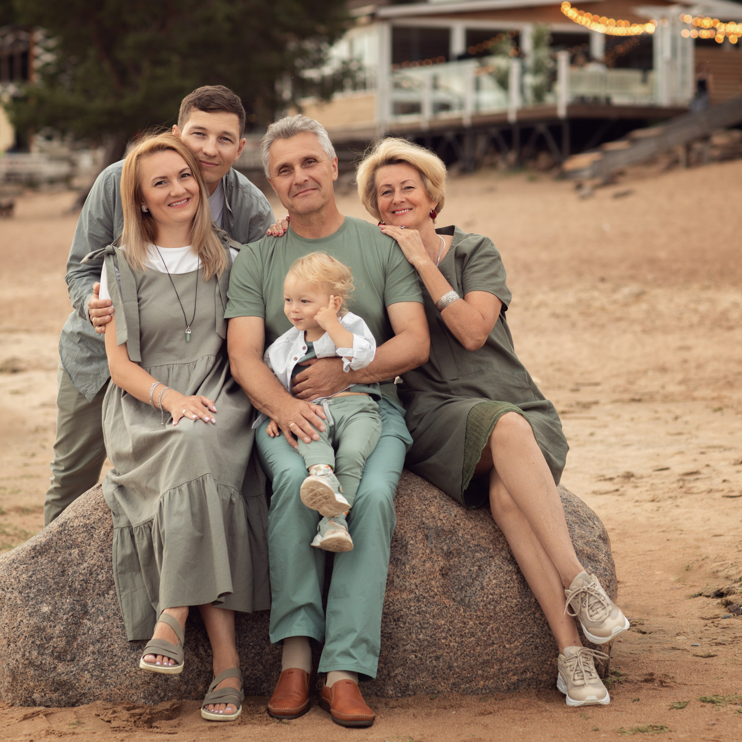 Съемка на заливе