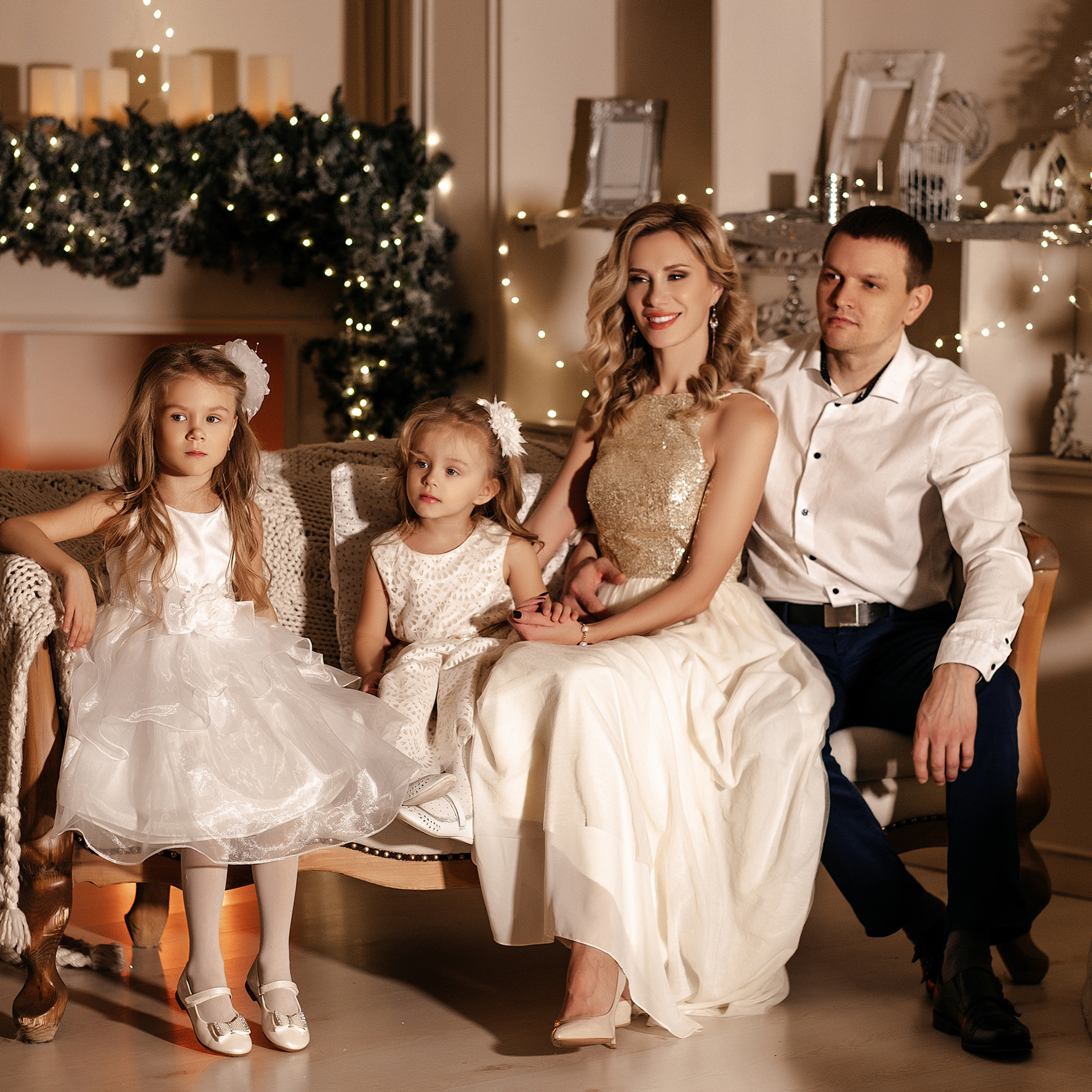 Елена с семьей