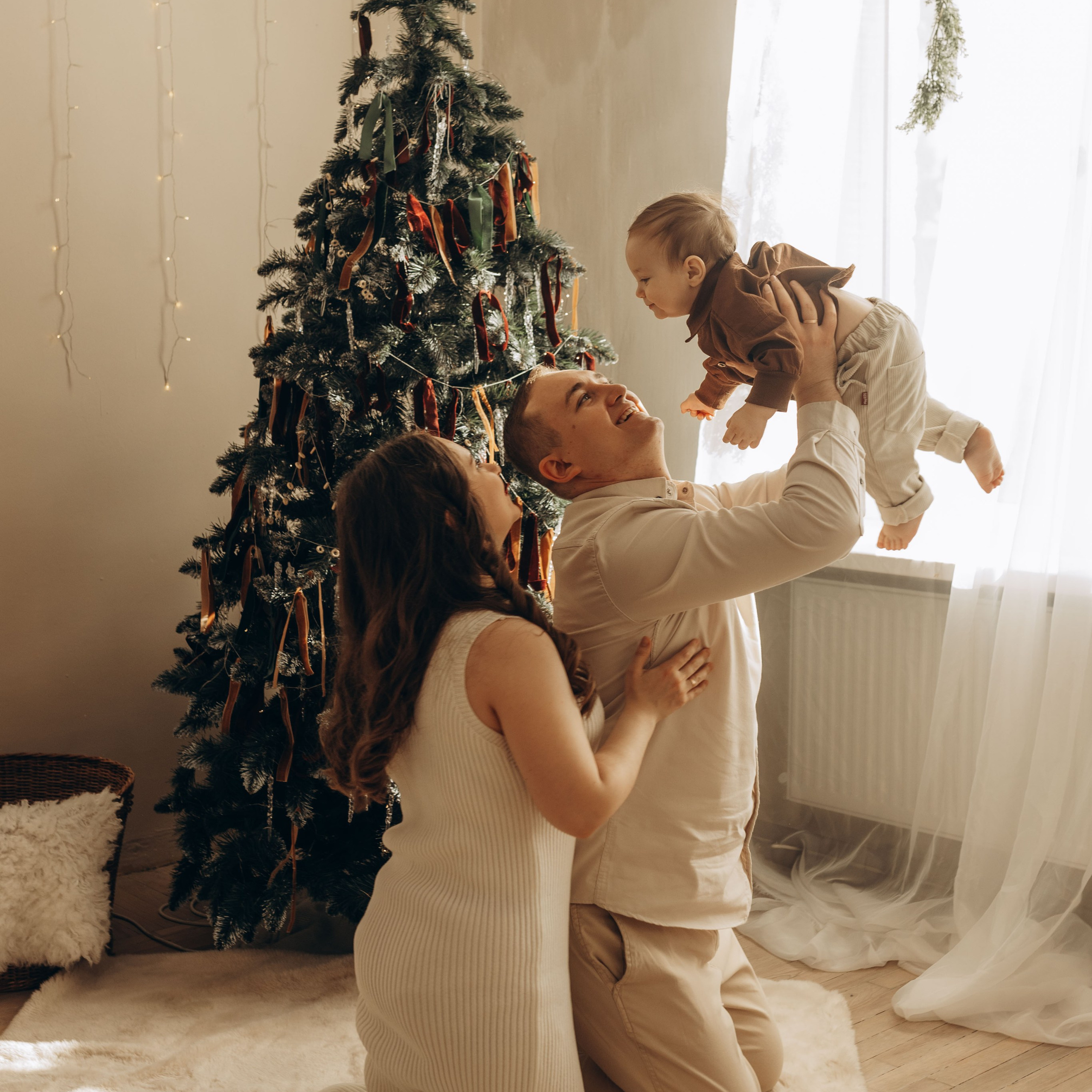 Новогодняя фотосессия в студии Редкое фото