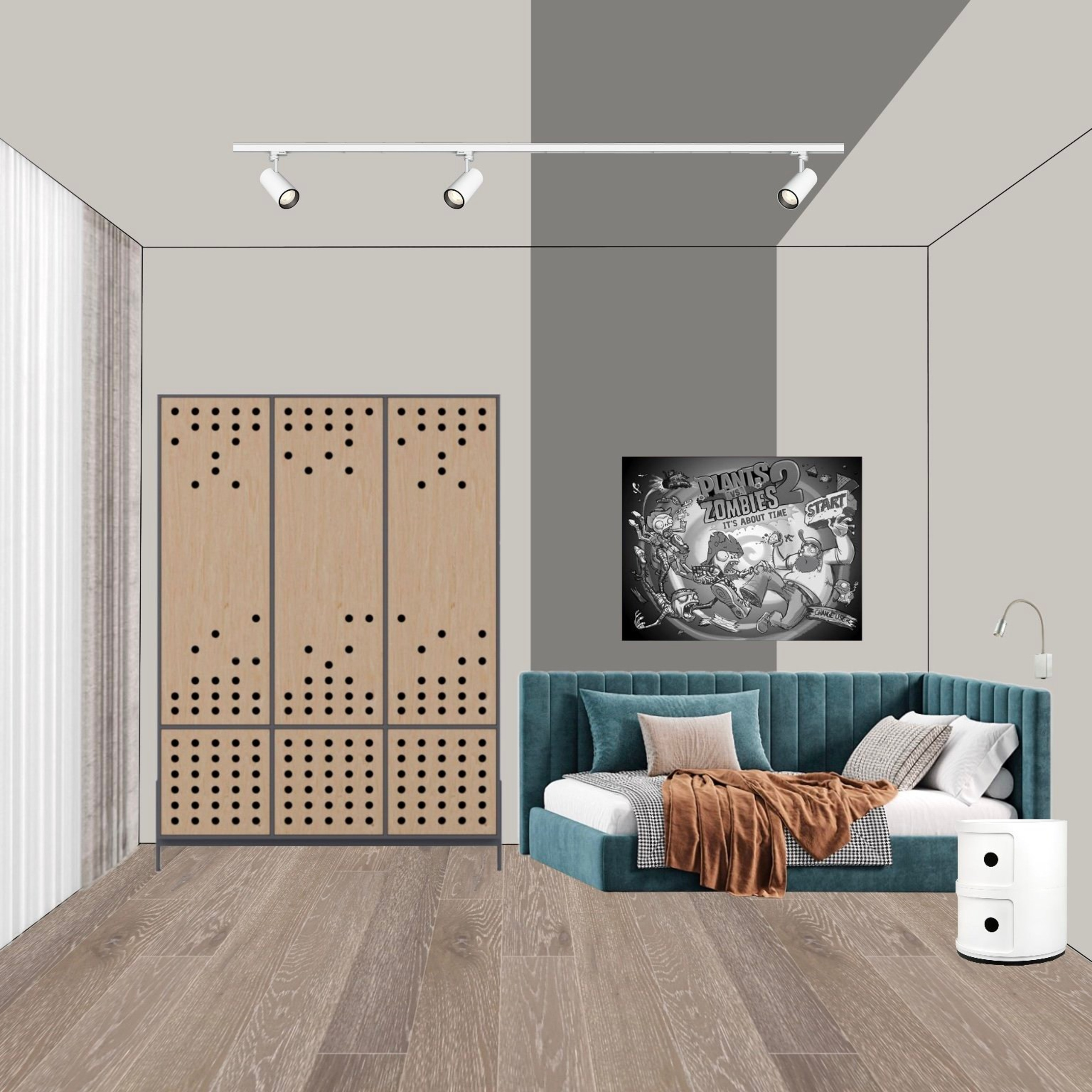 Квартира на ул. Павла Корчагина (эскизная визуализация)