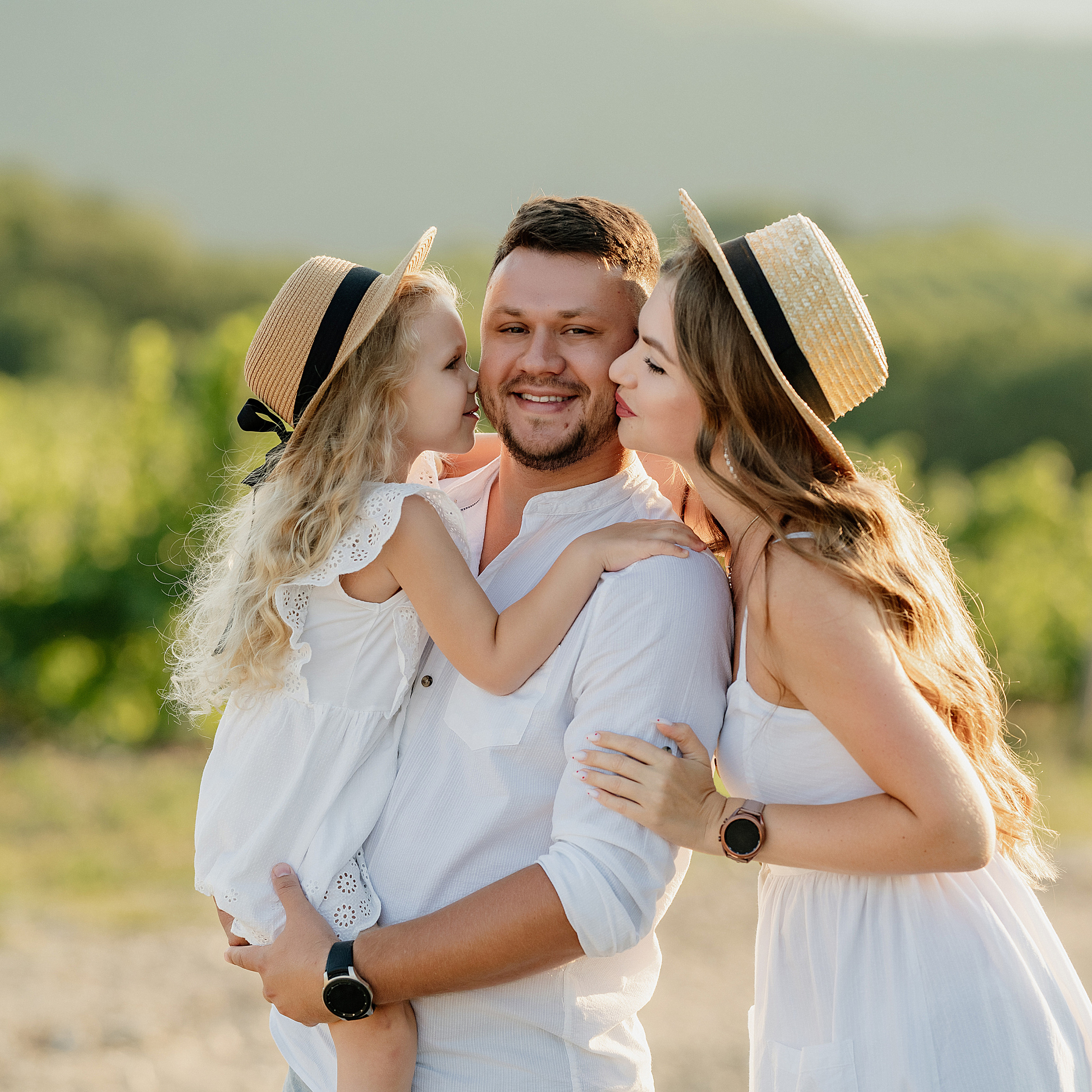 Семейная съемка на виноградниках
