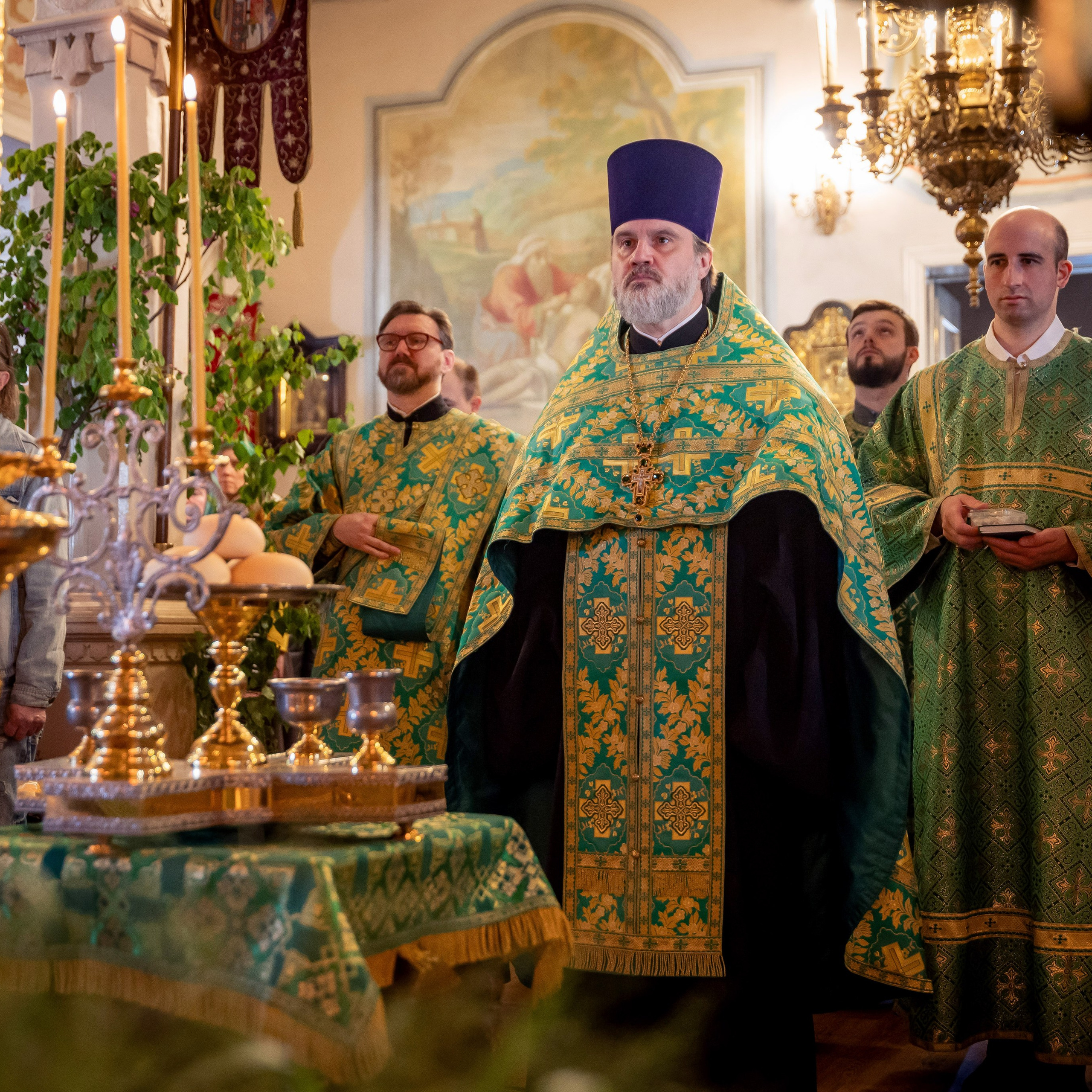 Антон и Татьяна Денисенко — В храме
