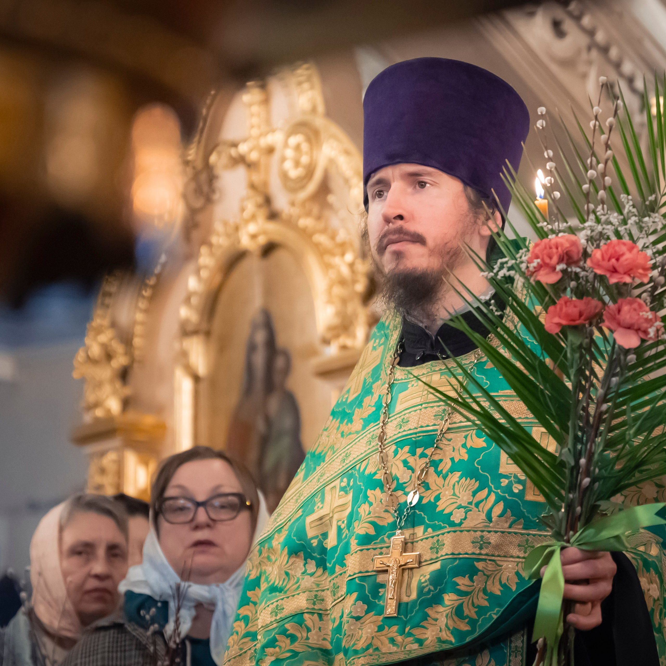 Антон и Татьяна Денисенко — В храме