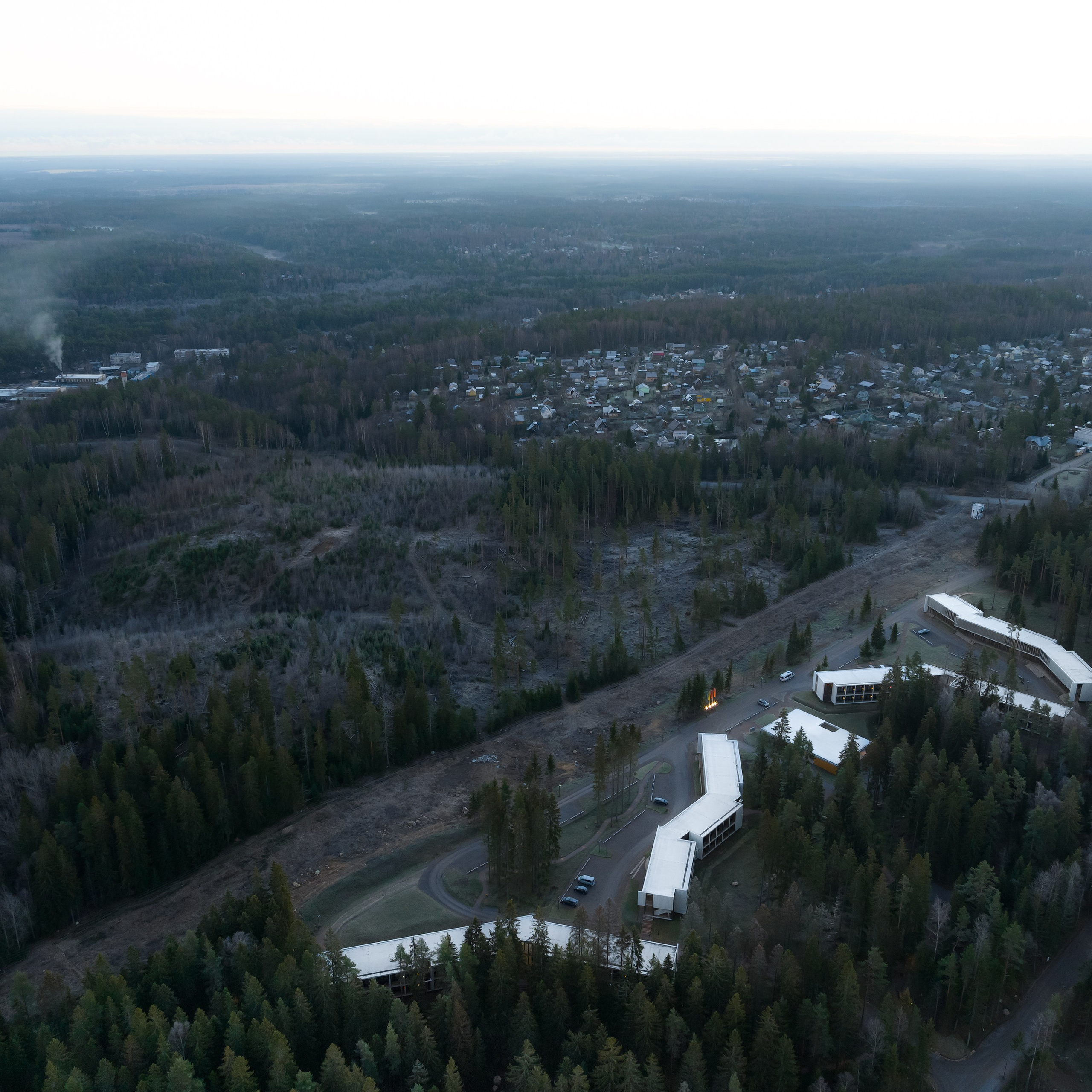 Отель Игора Сезоны. Аэросъёмка в России