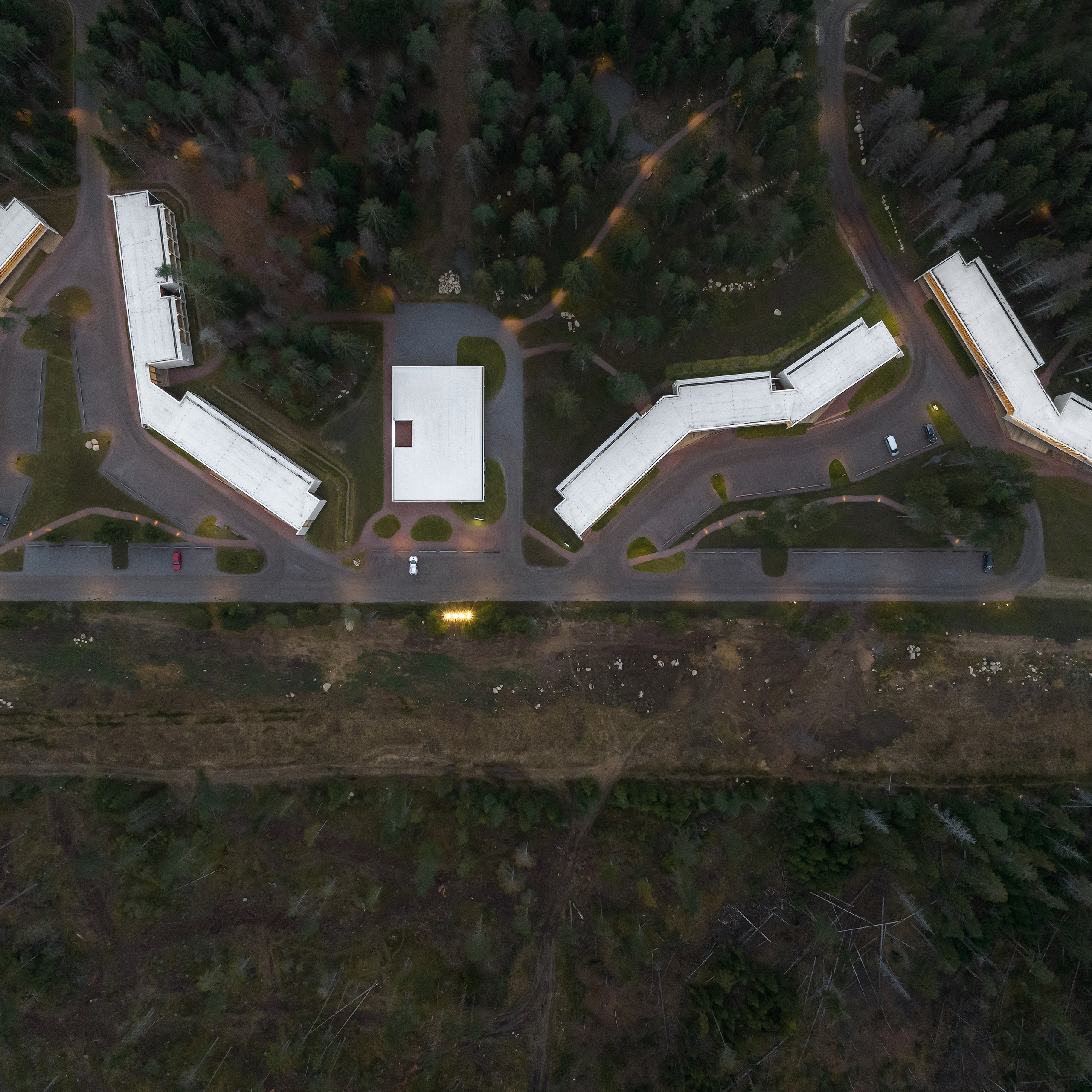 Отель Игора Сезоны. Аэросъёмка в России