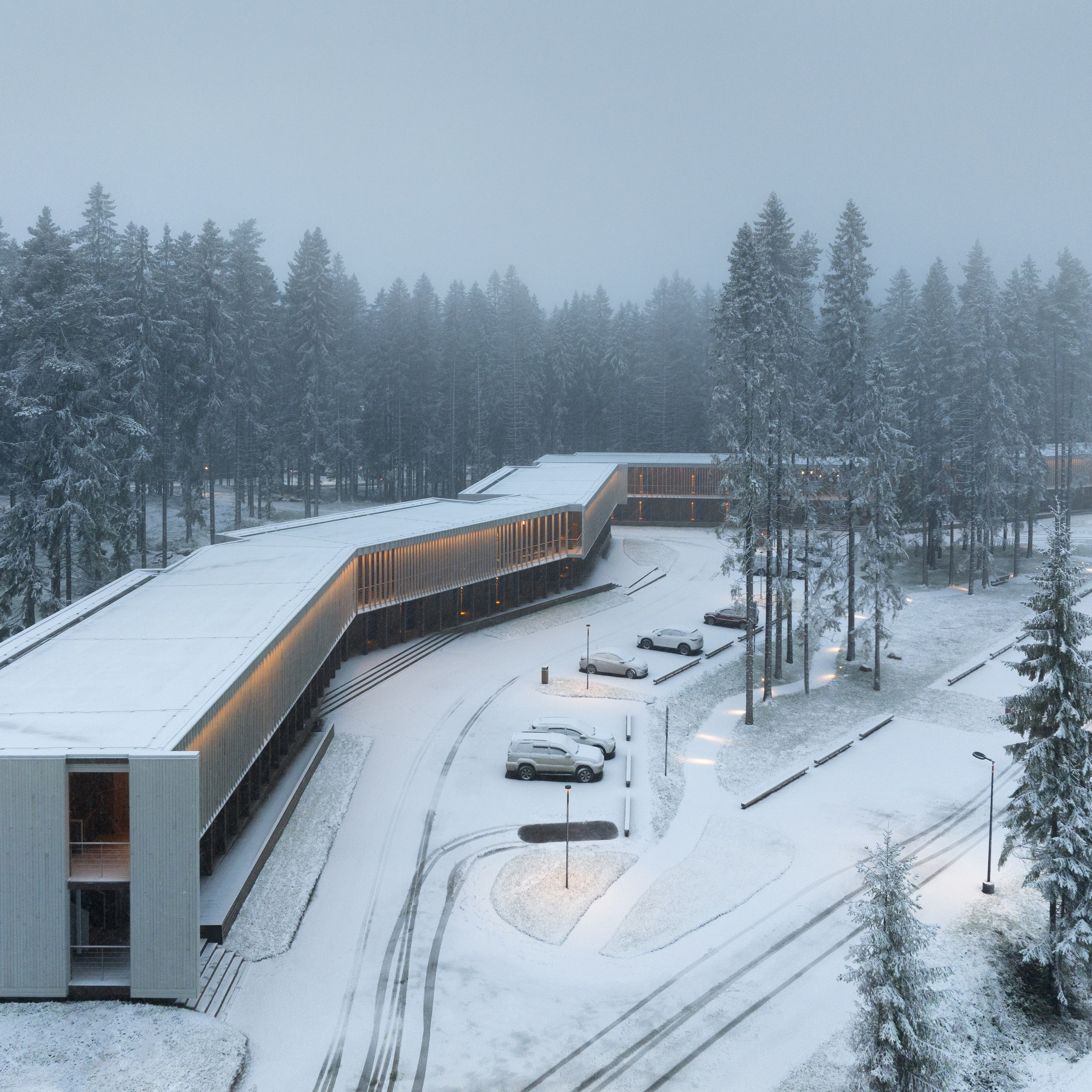 Отель Игора Сезоны. Аэросъёмка в России