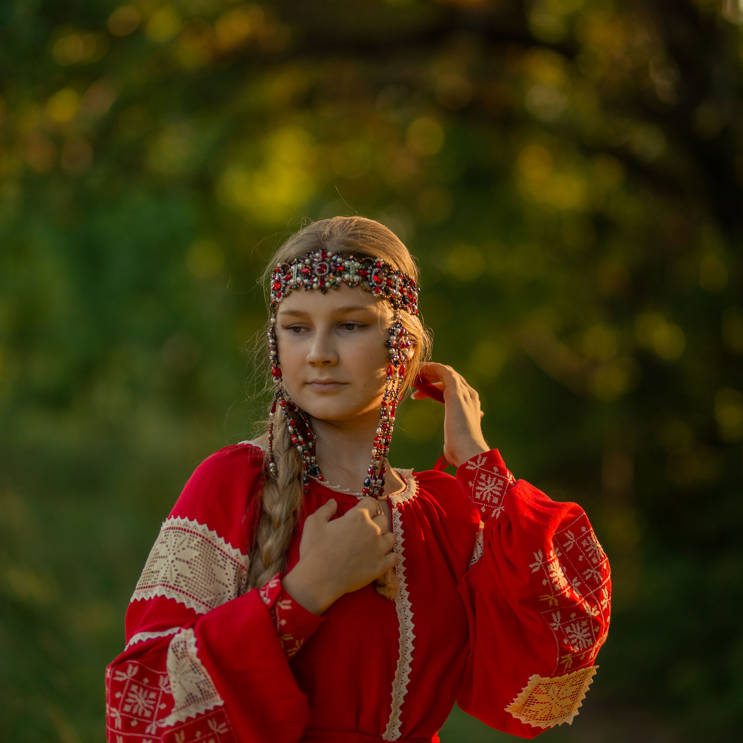 Платье в русском стиле Краса