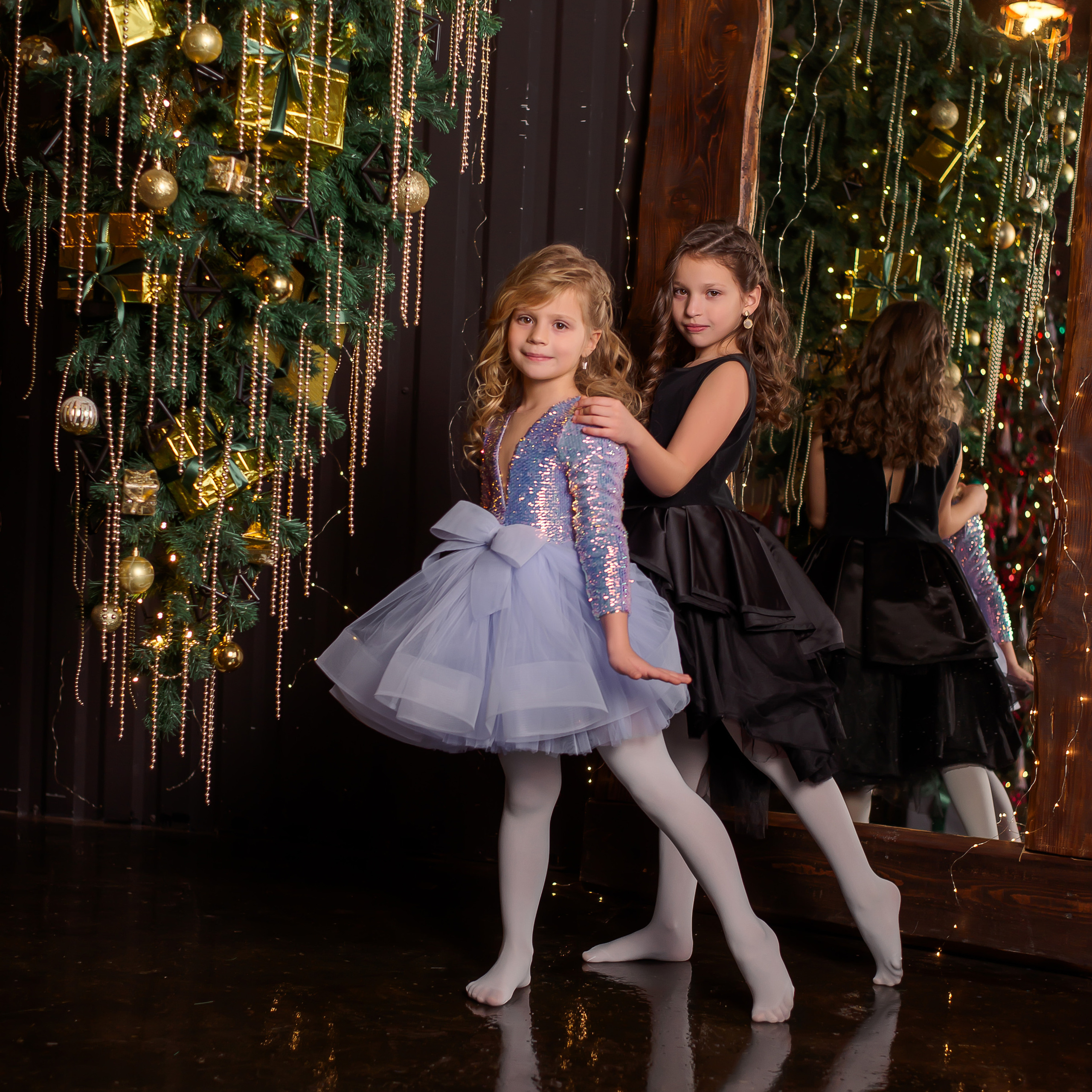 Вечерняя новогодняя фотосессия в студии