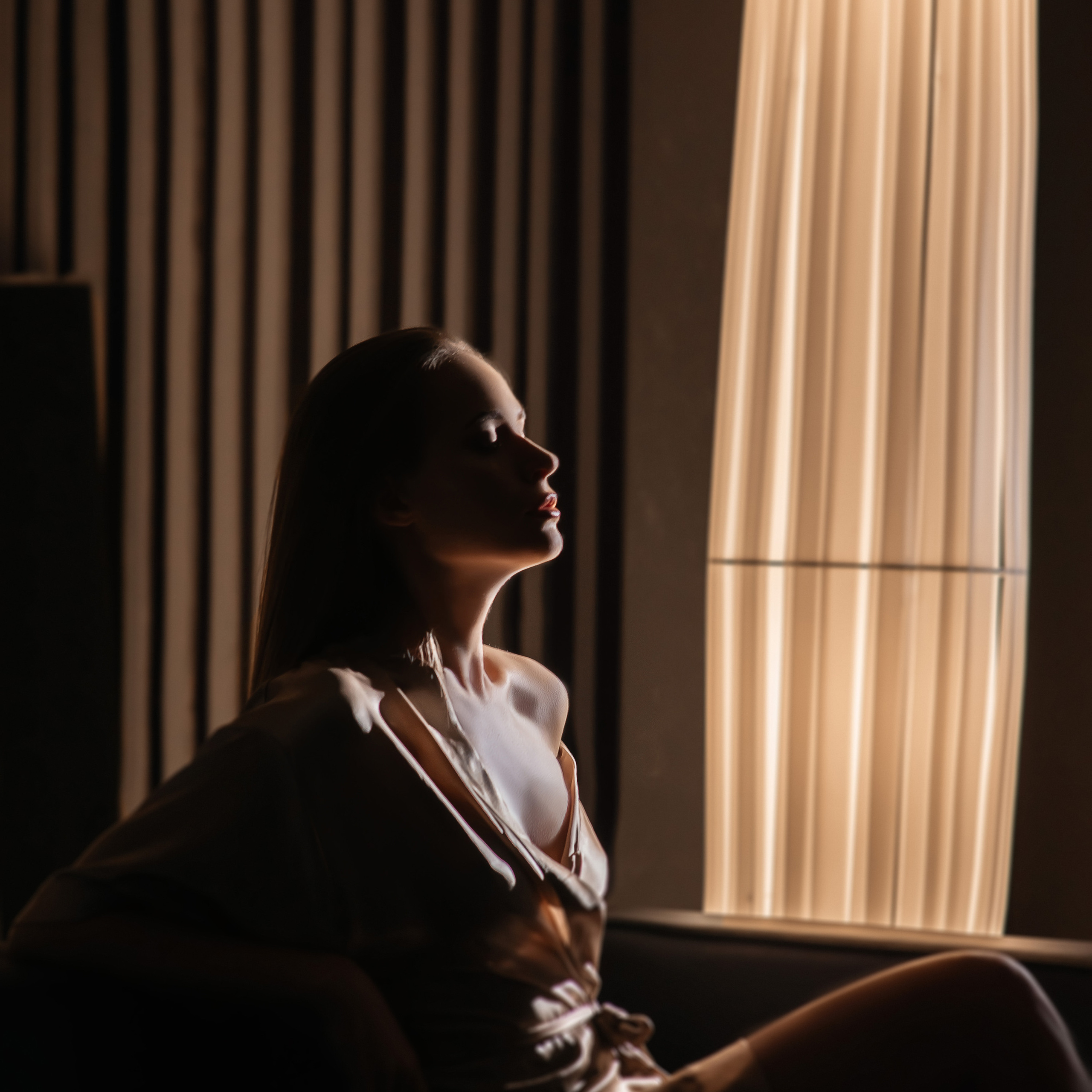 Вечерняя съемка в фотостудии, Екатерина