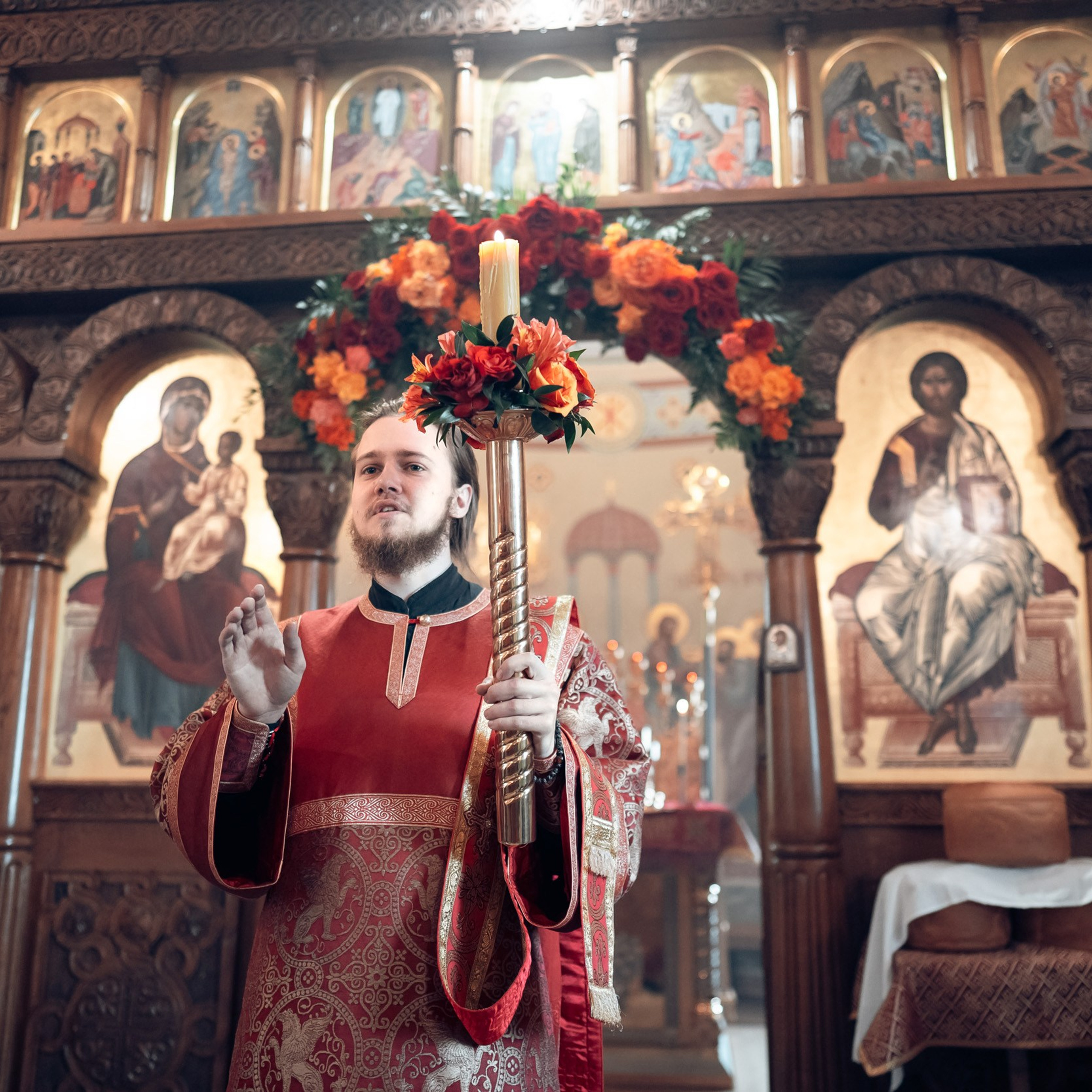 Богослужение на Светлой седмице в Херсонесском монастыре г. Севастополь