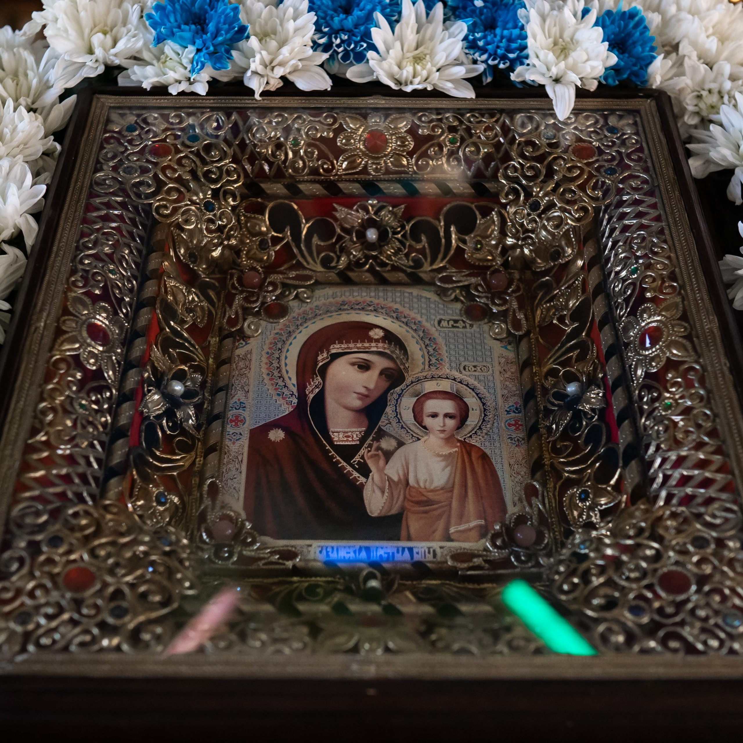 Праздник в честь иконы Казанской в Никольском храме, г. Первомайск ЛНР