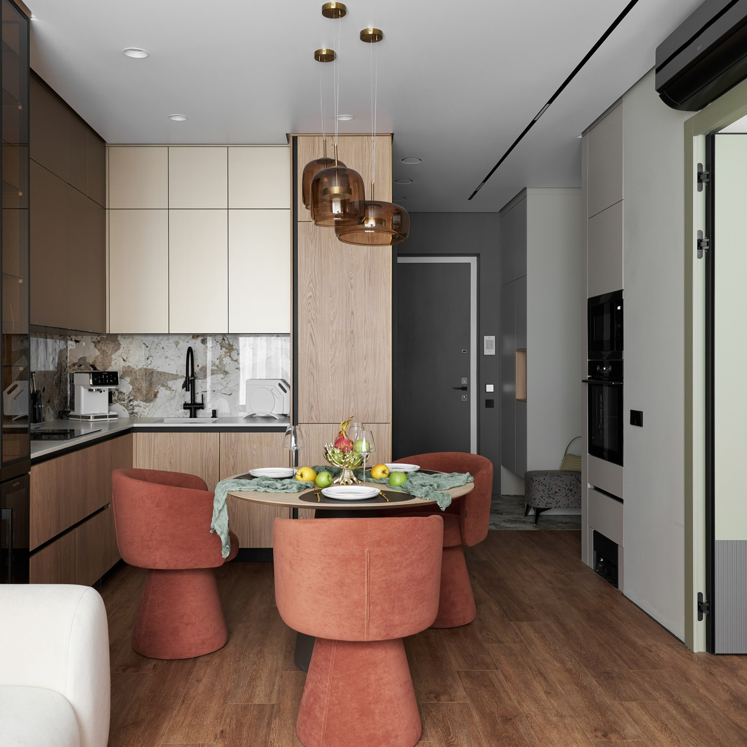 Интерьерьная фотосъемка интерьера квартиры для портфолио дизайнера