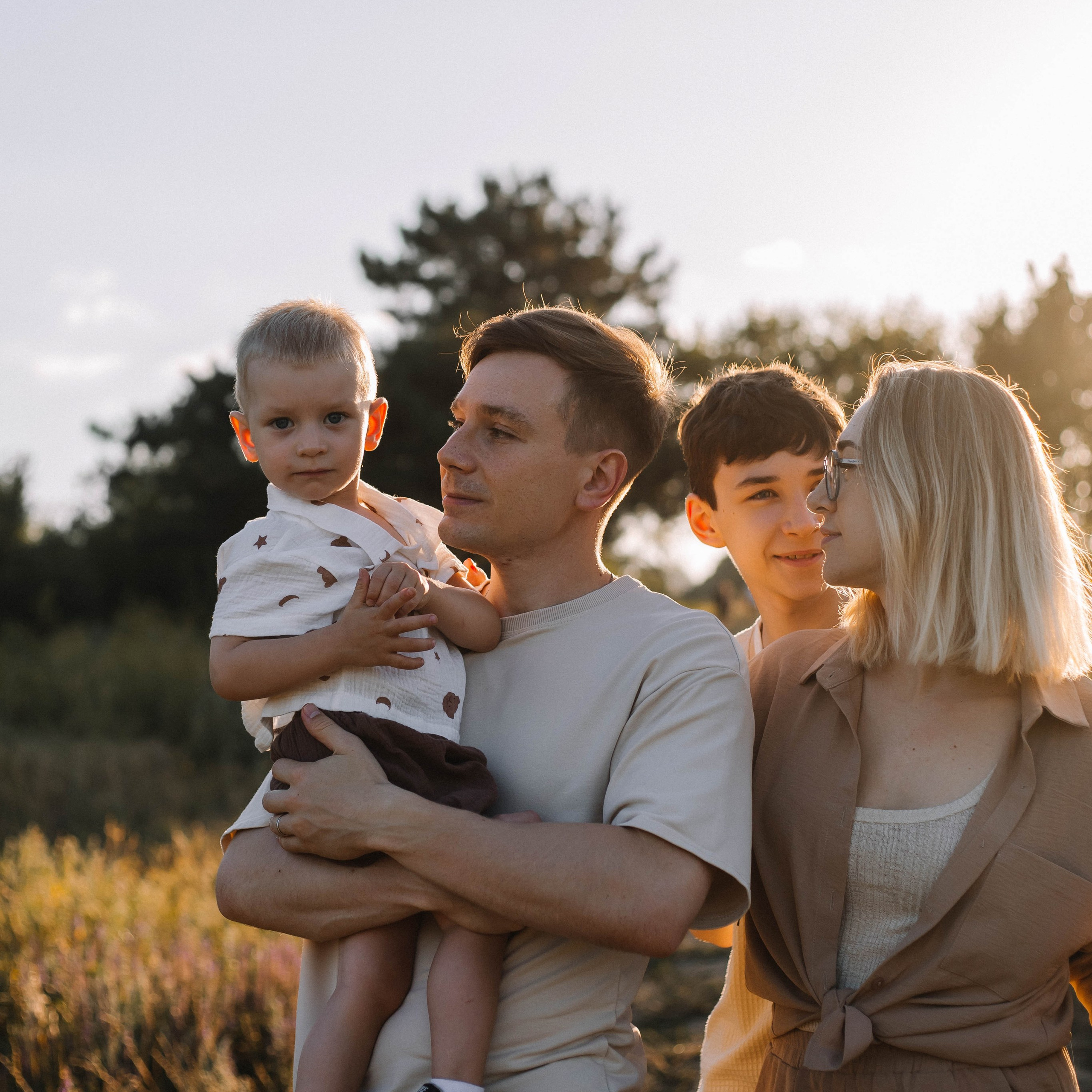 Юлия, Валерий, Артем и Тимофей