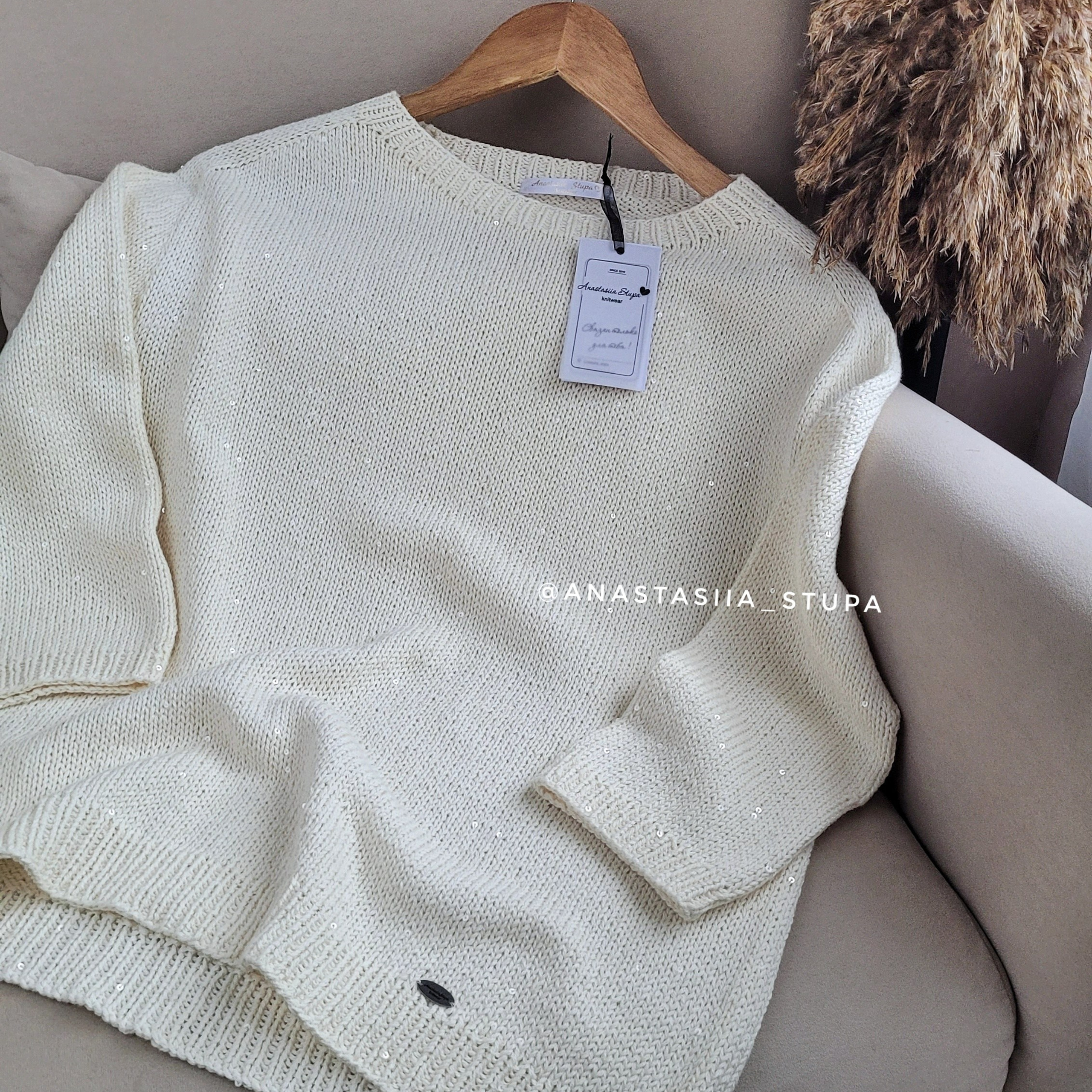 МК #джемпер_Oliviya. Вязанные изделия ручной работы на заказ