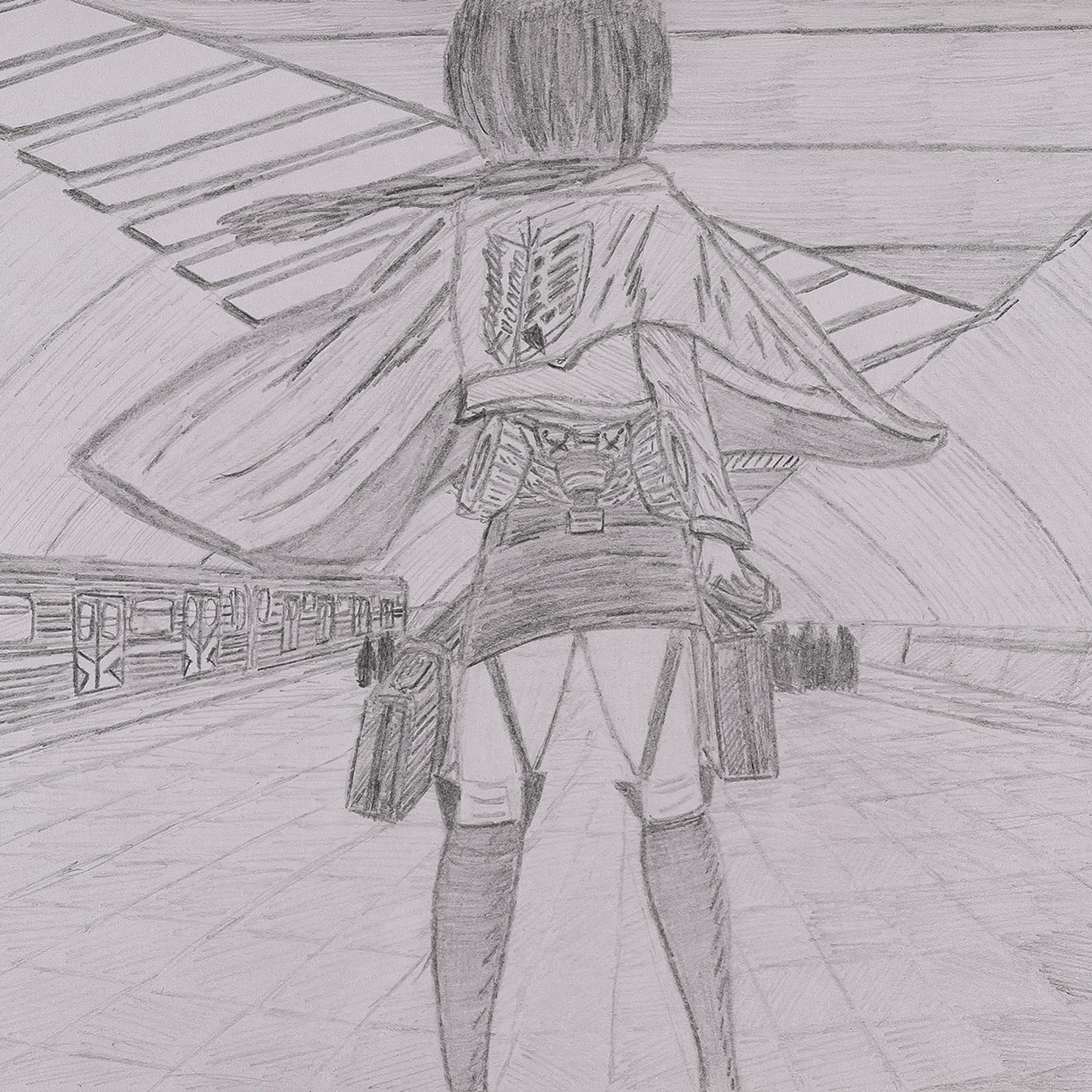 Манга Микаса в метро