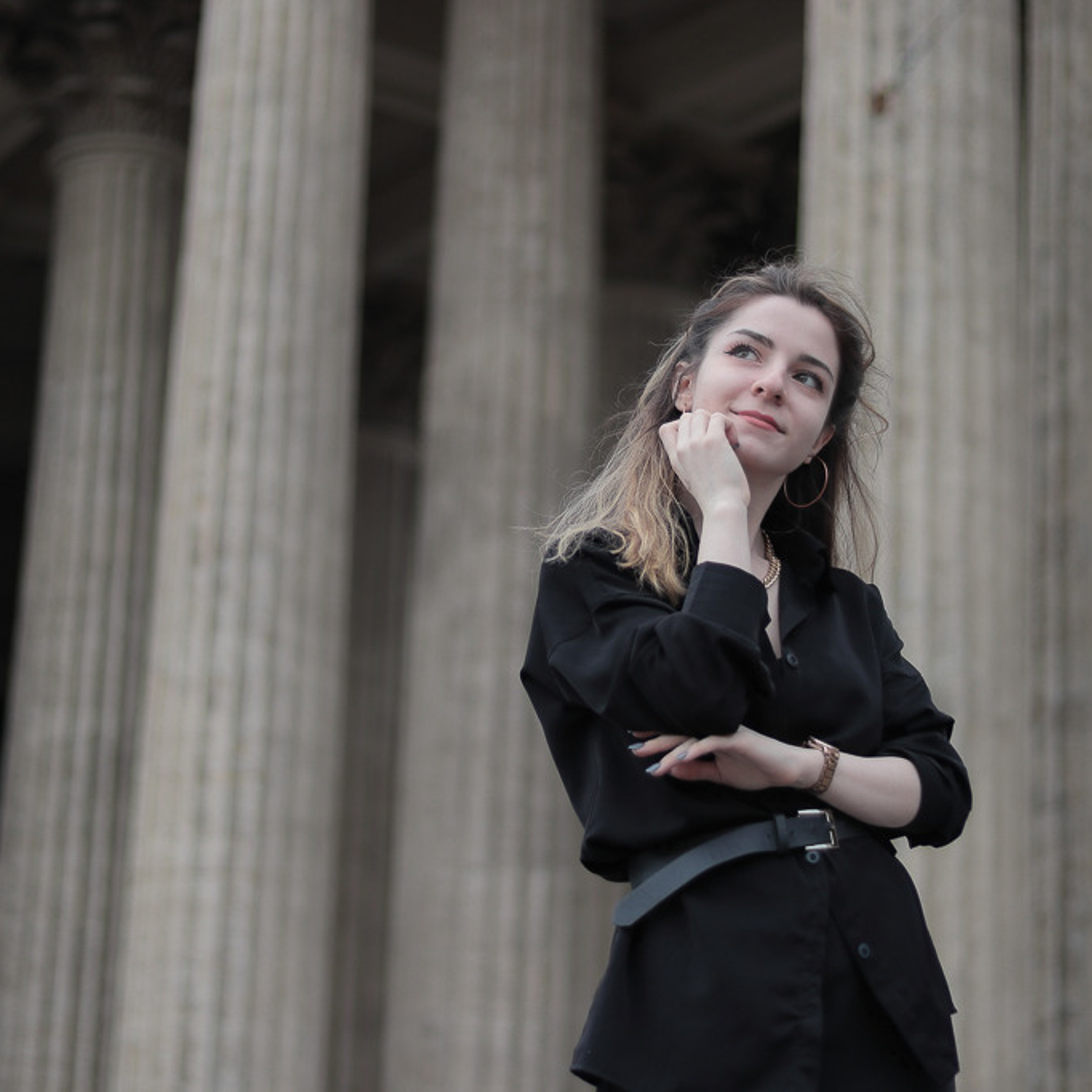 Весенняя фотосессия с девушкой в Санкт-Петербурге