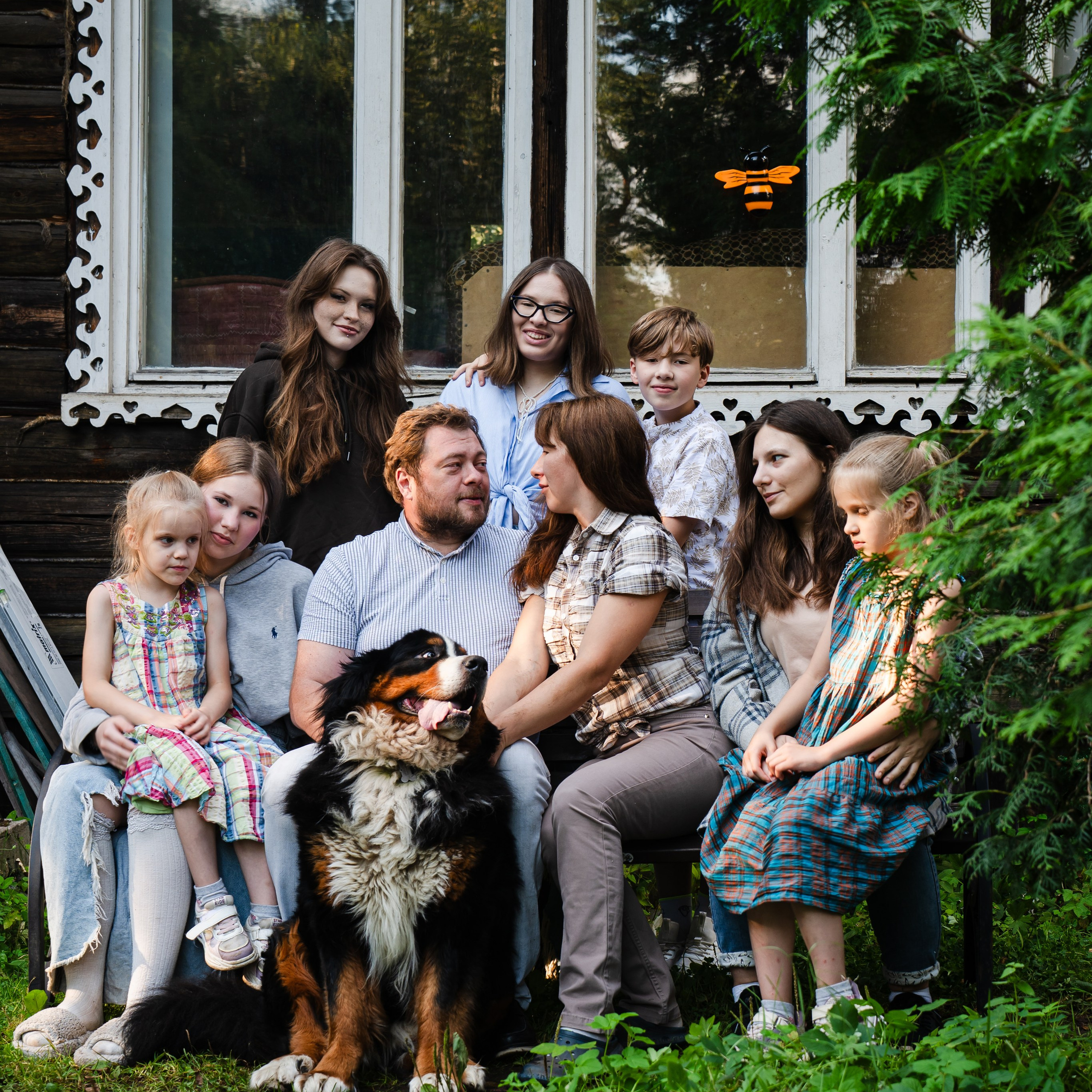 Фотосессия большой семьи