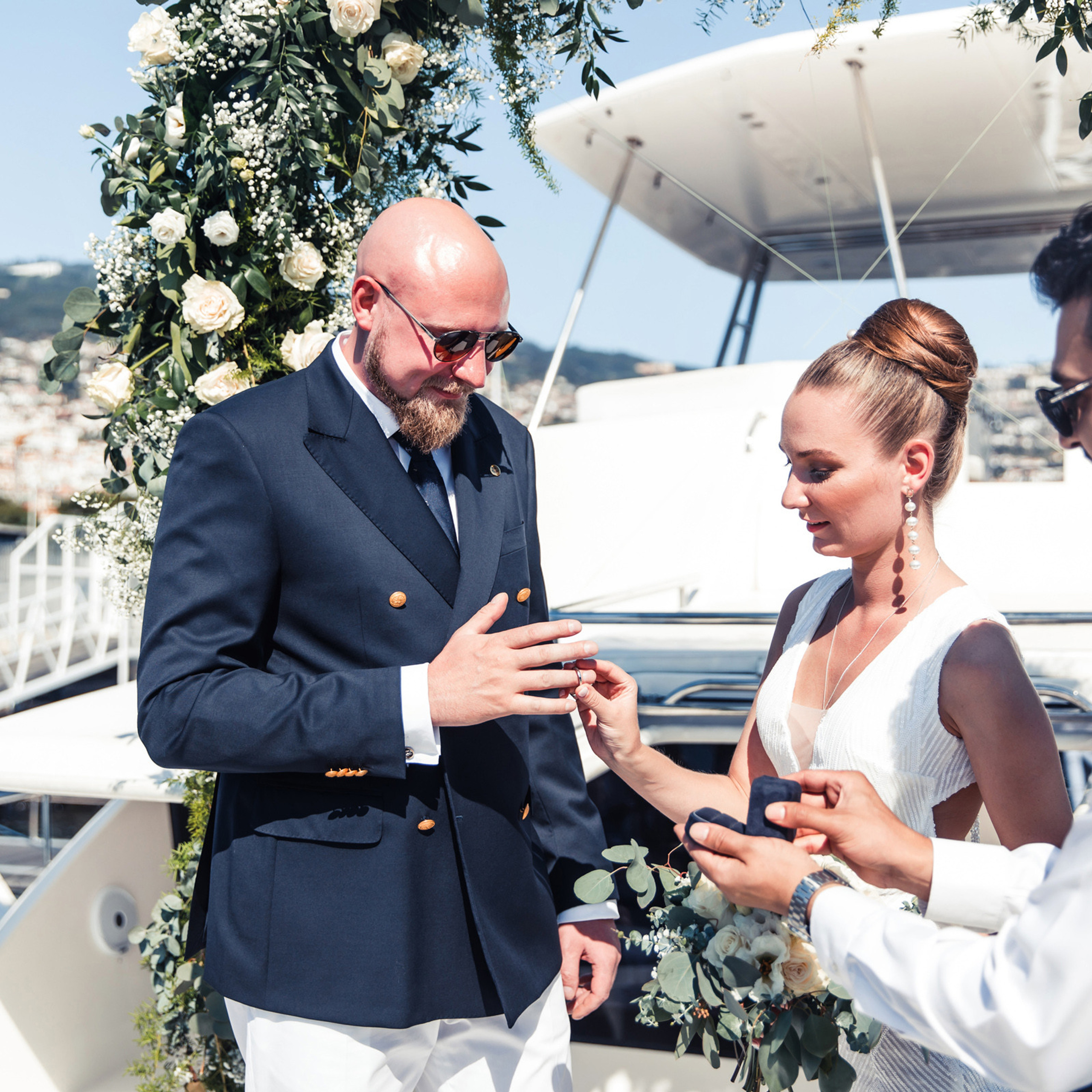 Wedding in the atlantic ocean