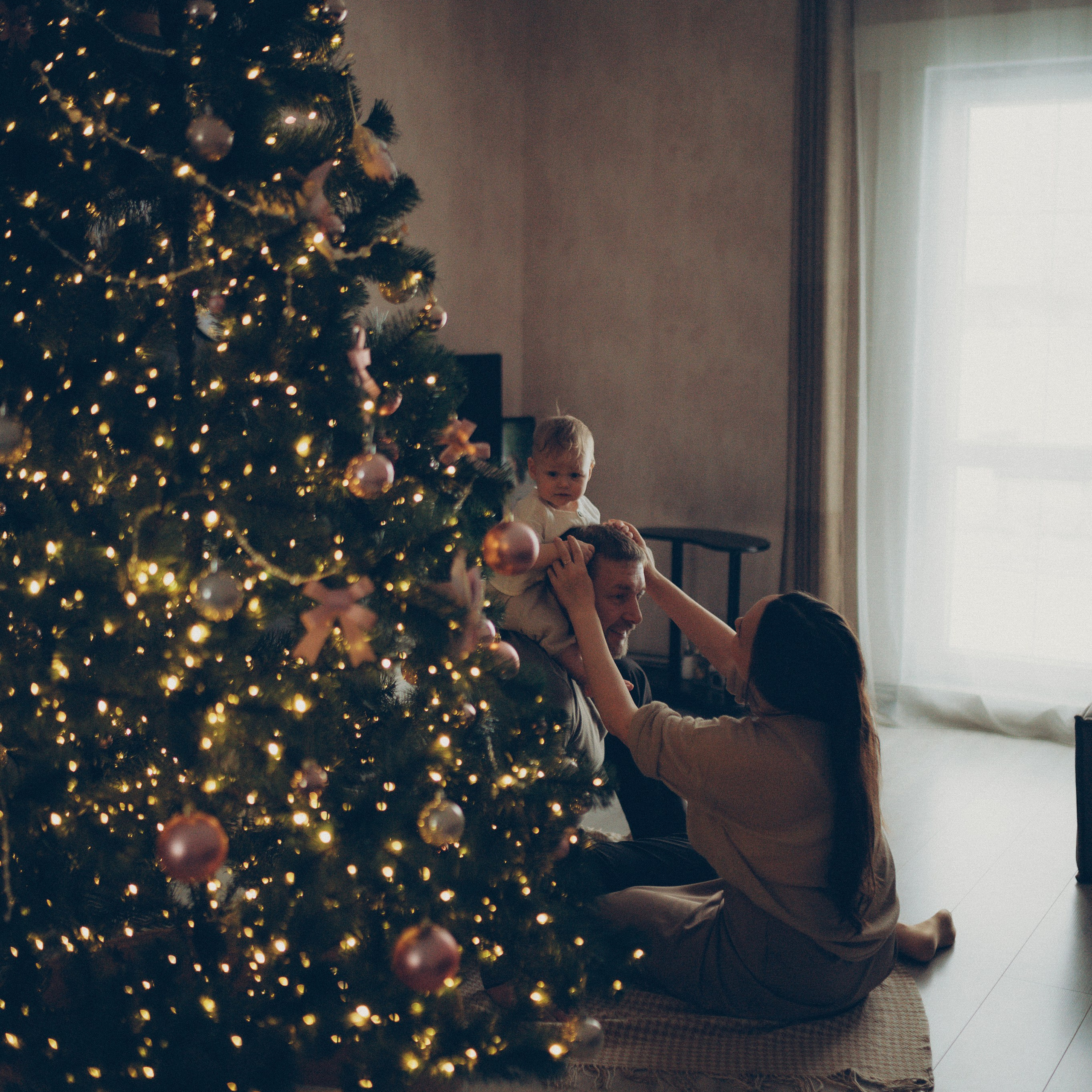 Лева, Жанна и Владимир (новогодняя домашняя)