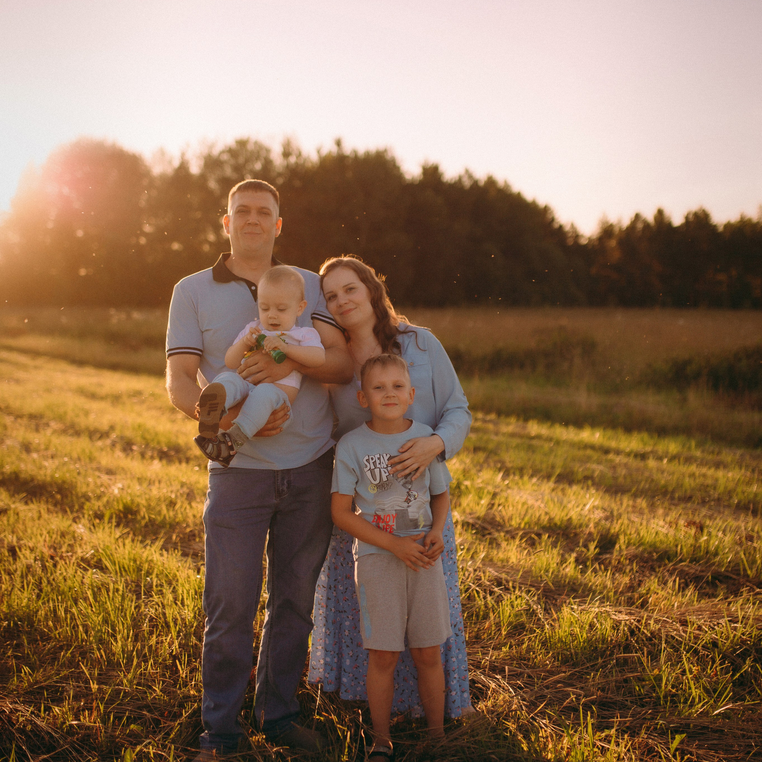 Аня, Алексей, Слава и Дима