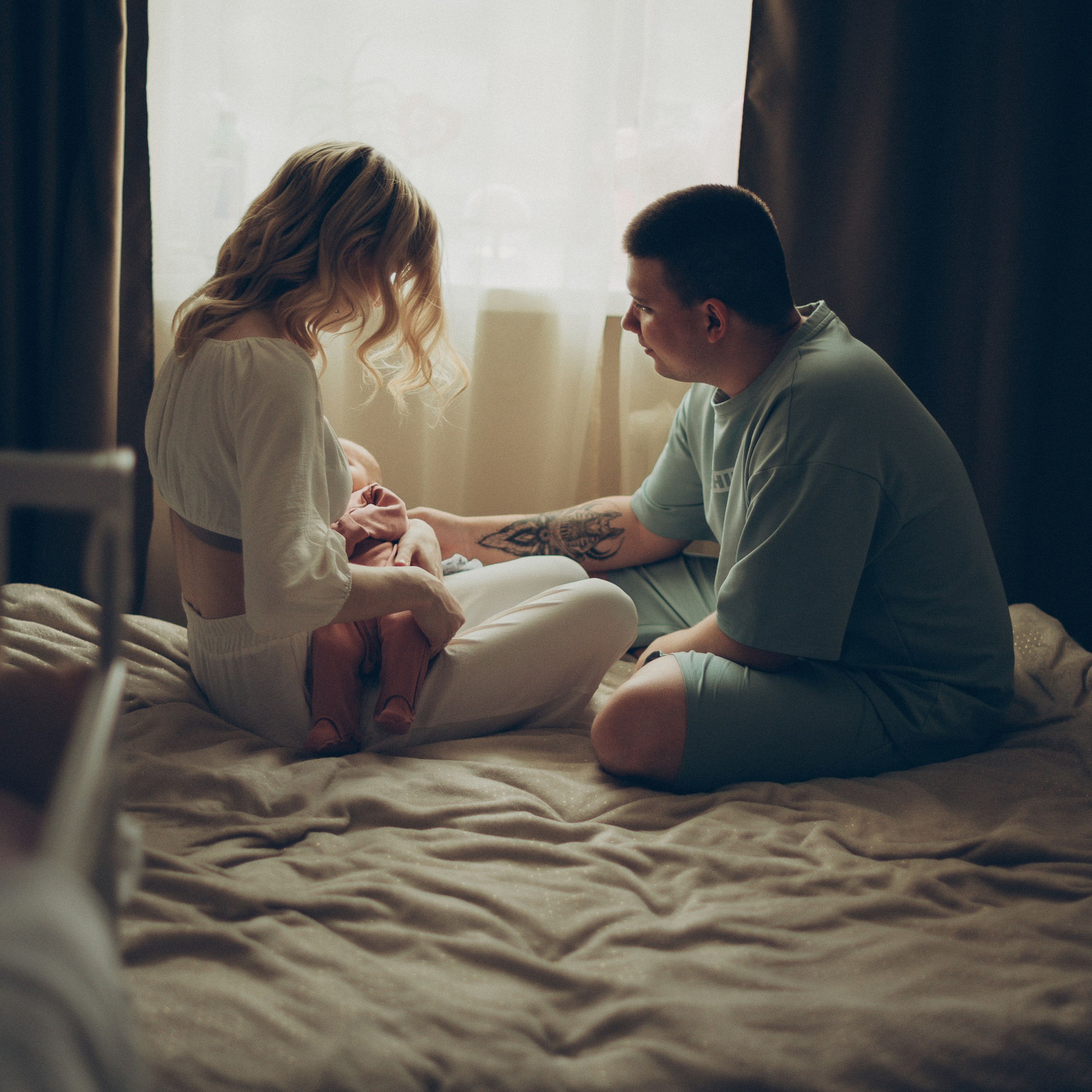 Ева, Алена и Вадим (домашняя)