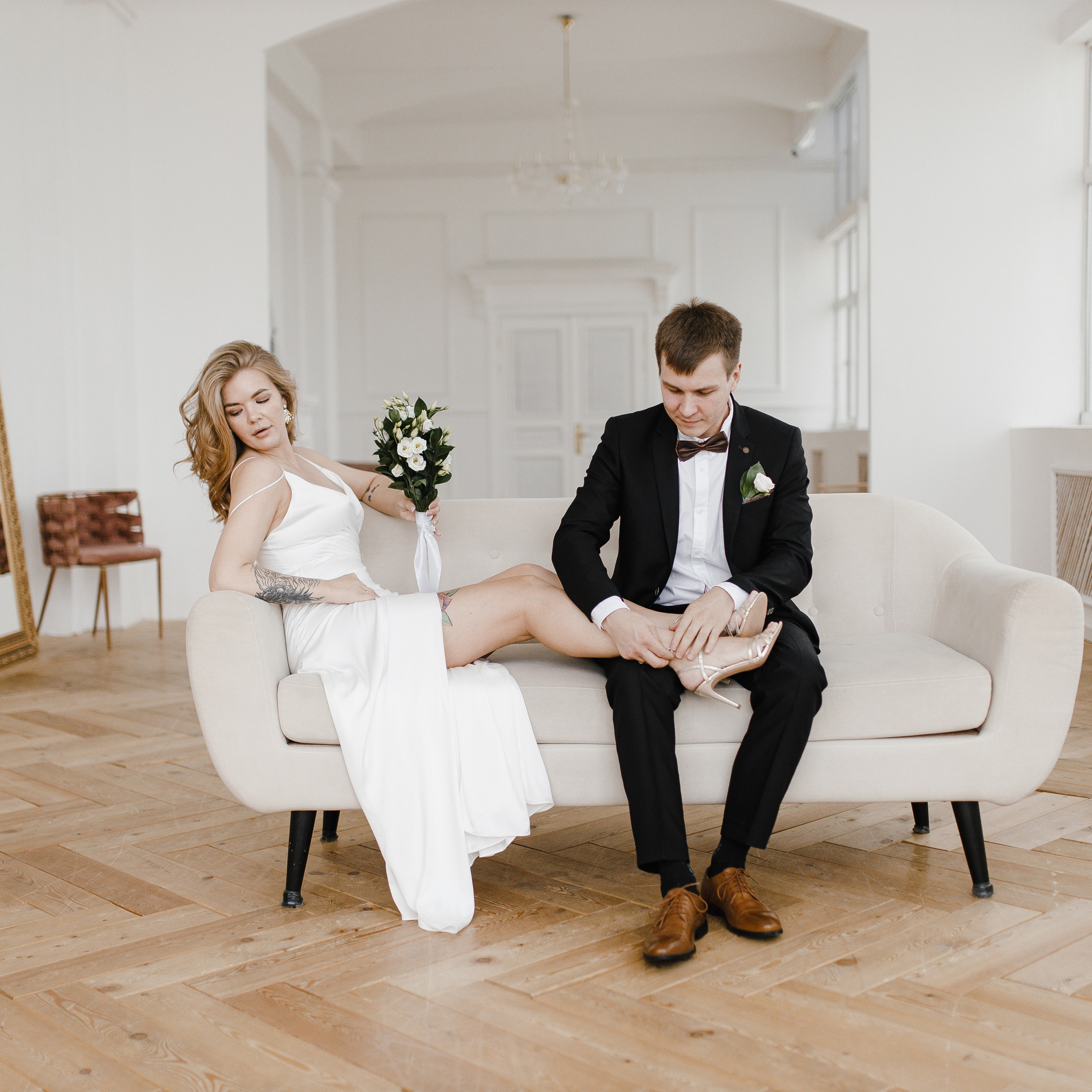 Маша и Леня