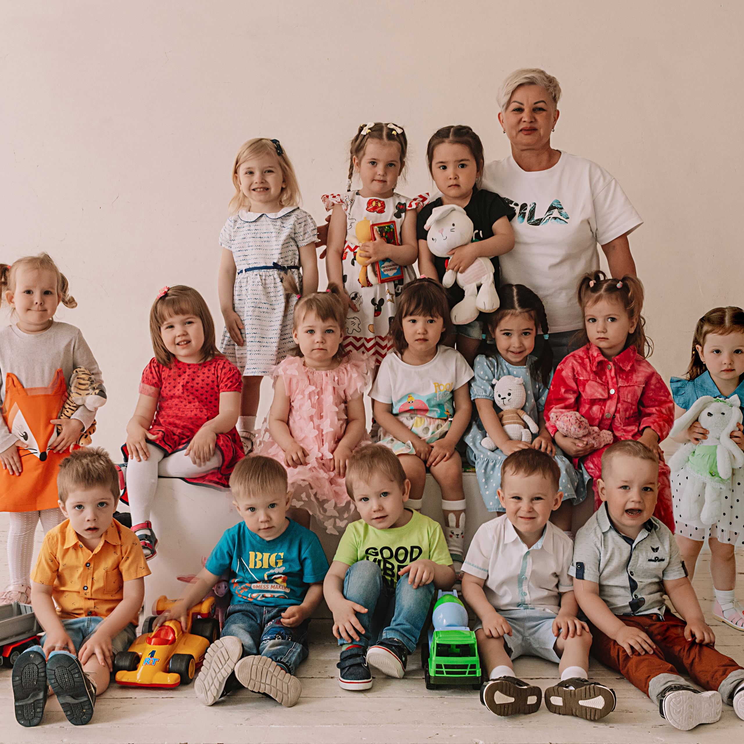 младшая группа садика в студии