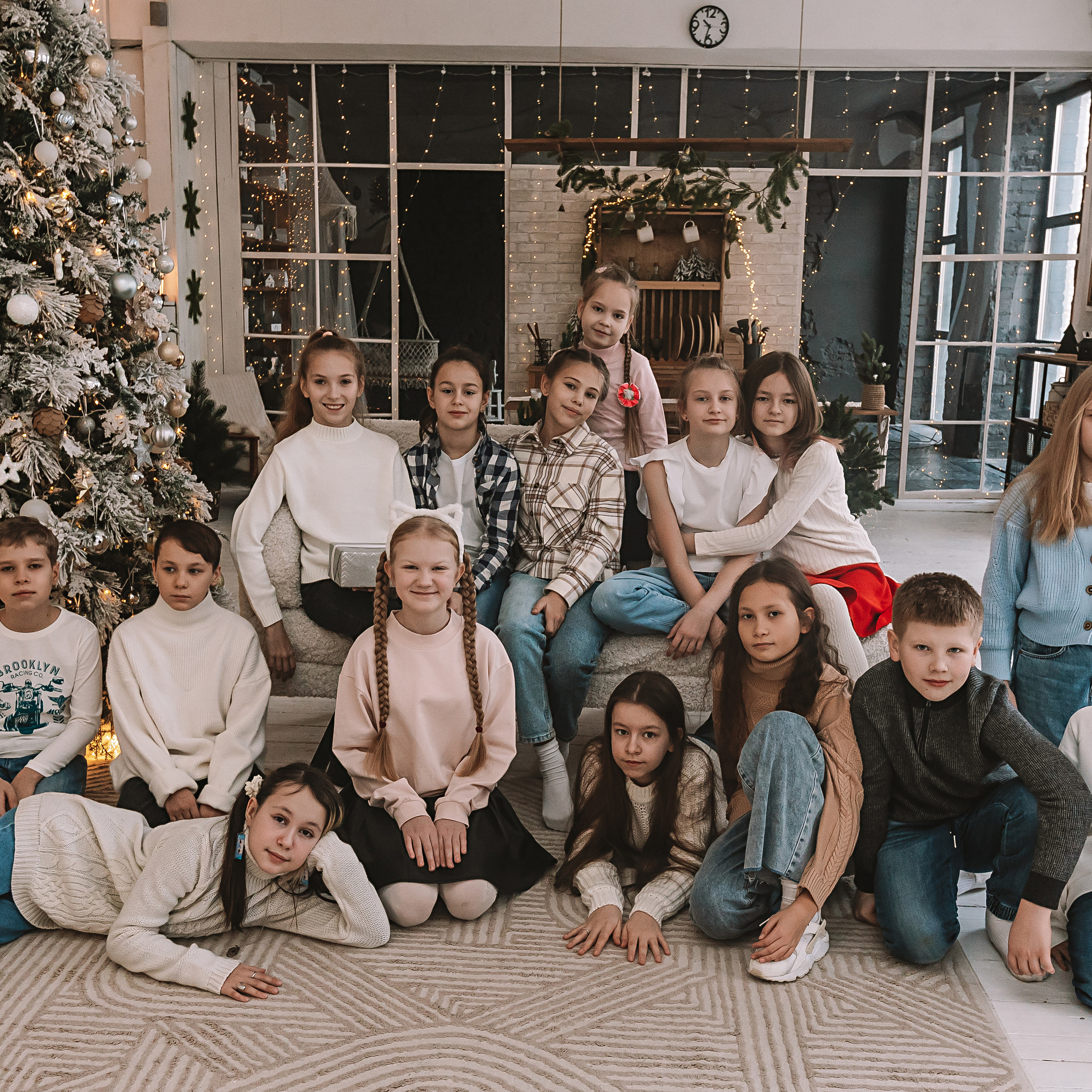 Новогодняя школьная в студии