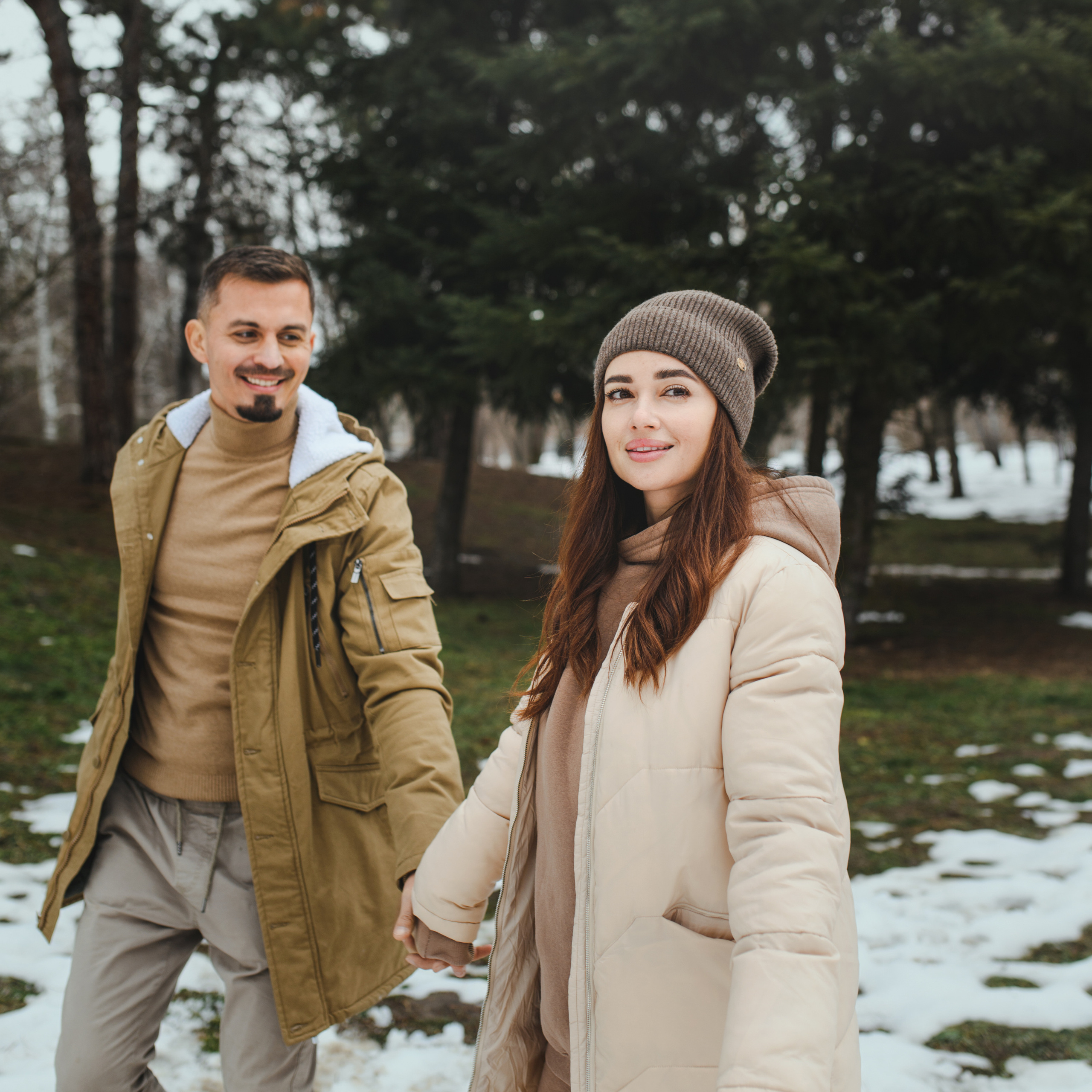 прогулка в&nbsp;лесу зимой