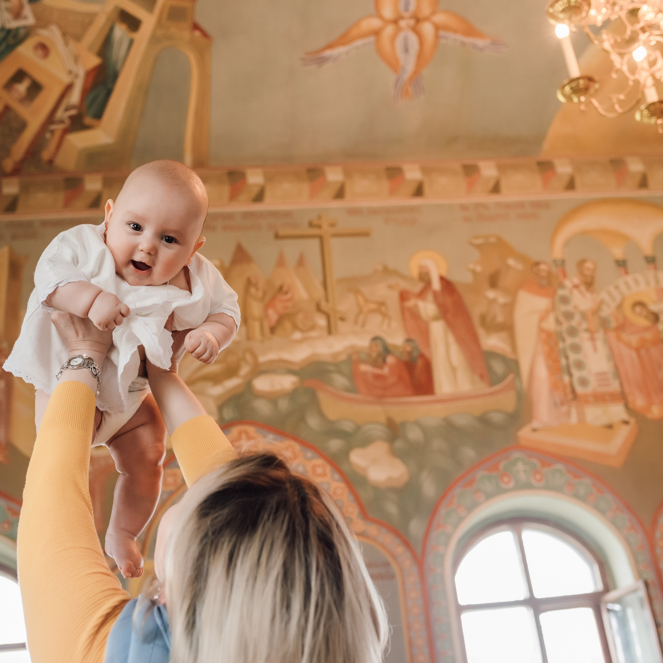 Съемка крещения