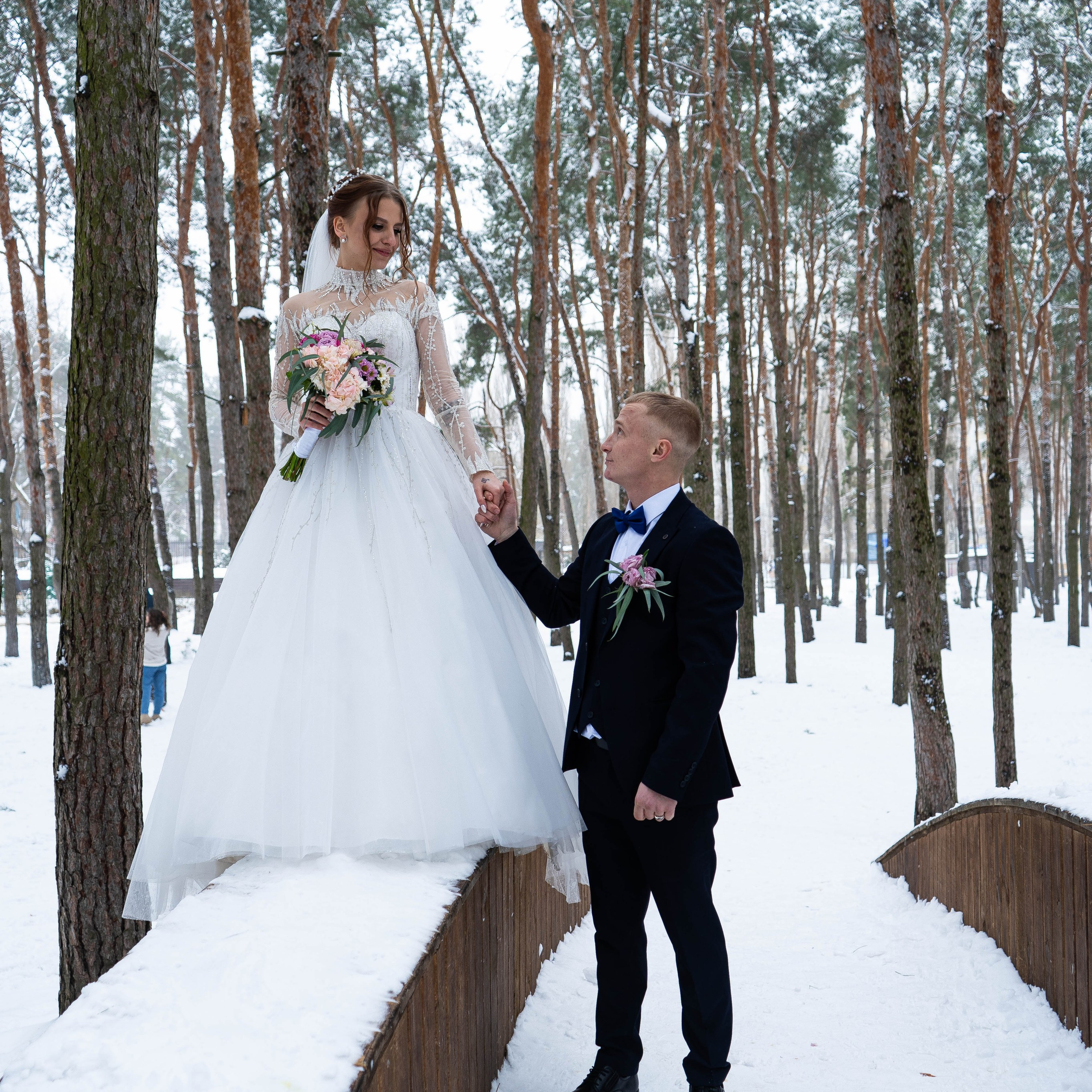 Зимняя свадебная фотосессия Данил и Алина