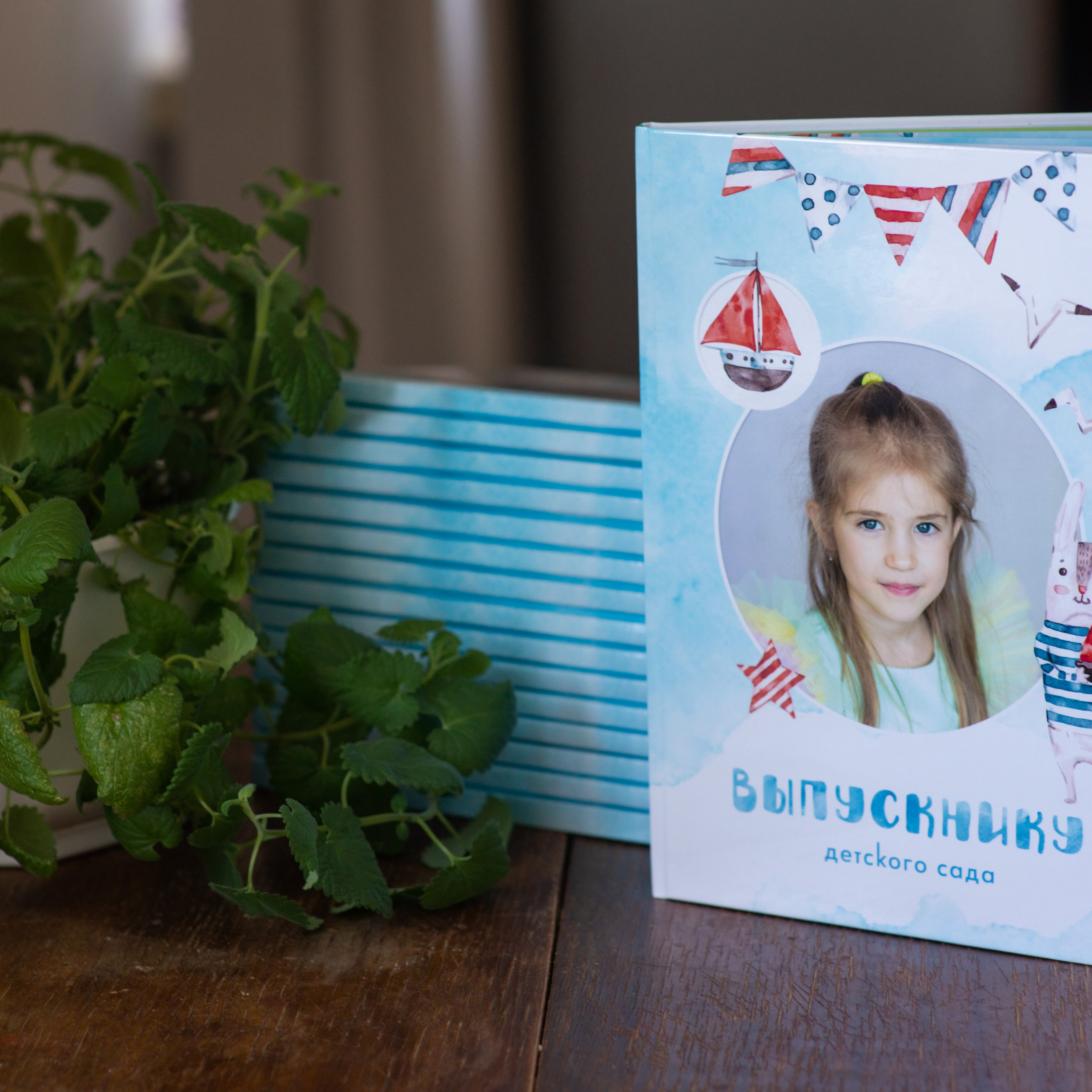 Выпускной альбом для детского сада, размер 20 на 30 см, 6 страниц