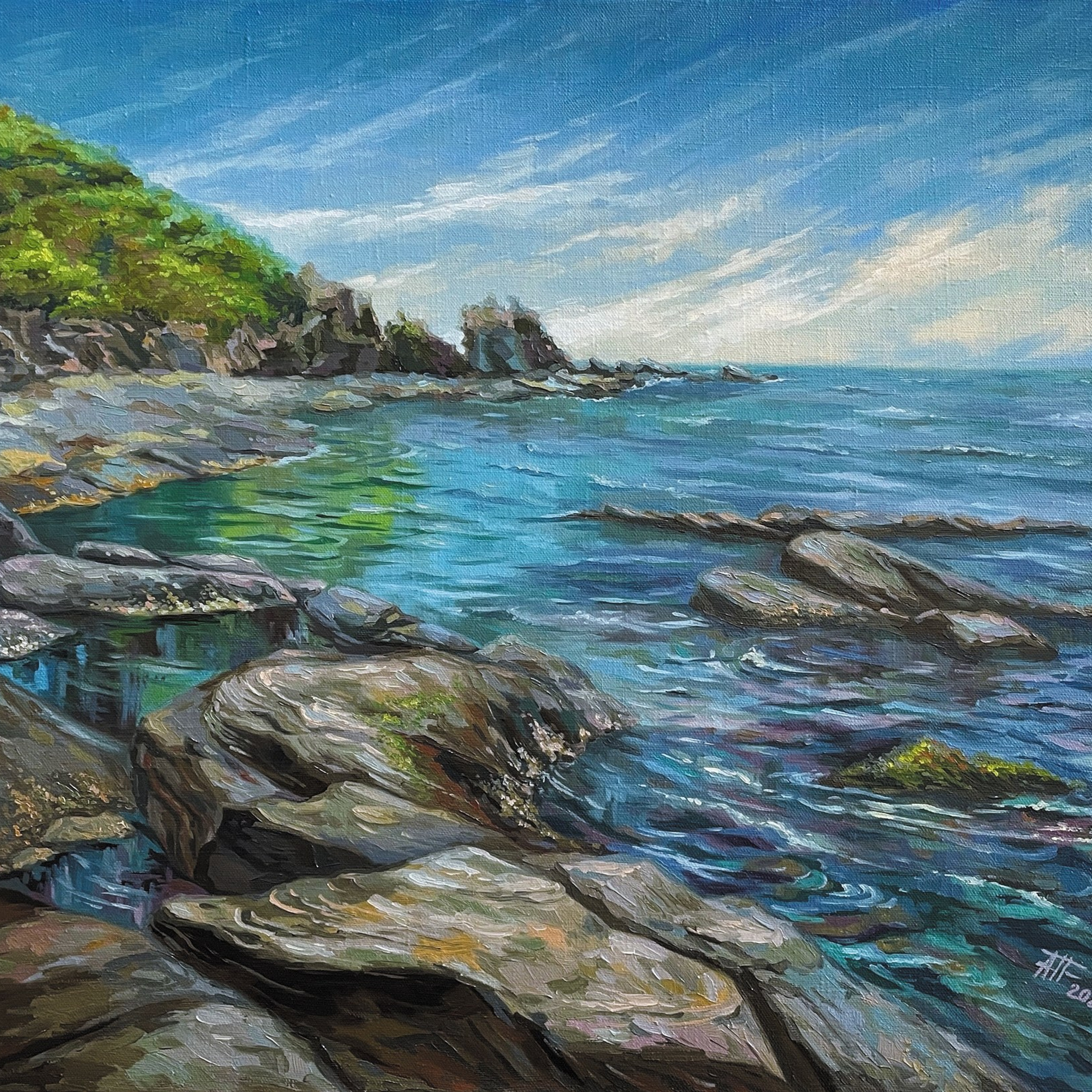 «Мыс Острый». Масло, 50х60 см., 2025