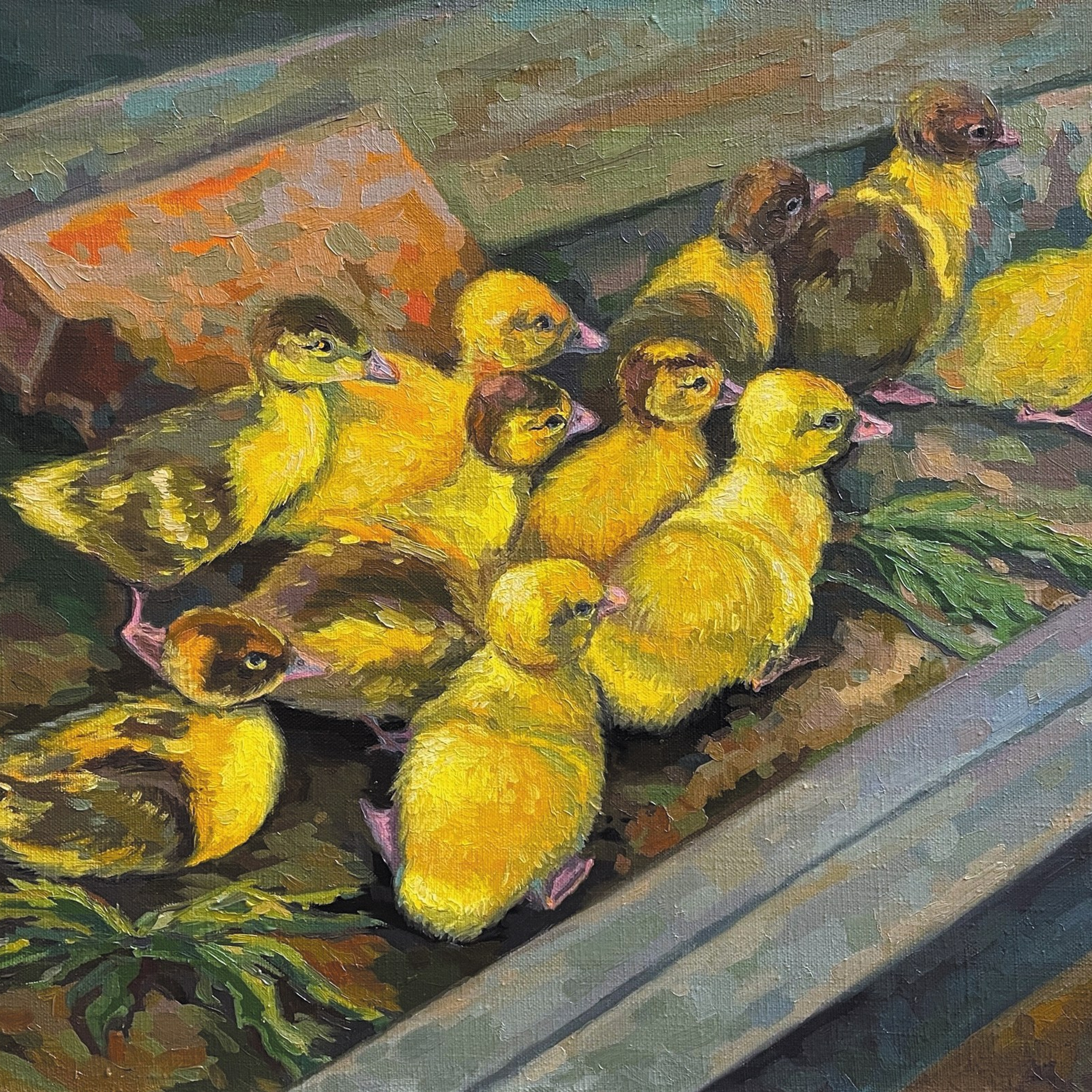 «Молодь». Масло, 60х40 см., 2025