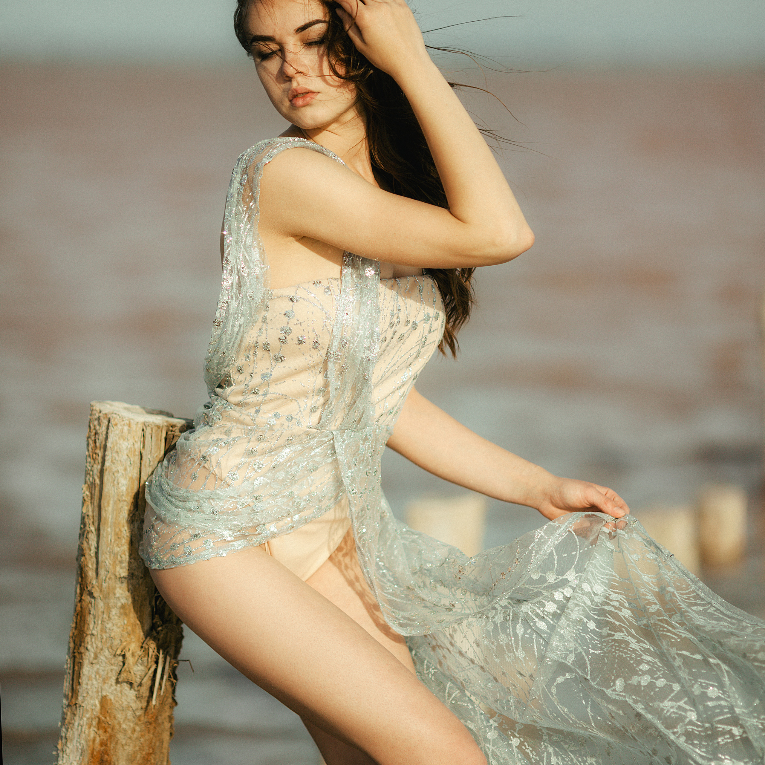 на берегу о. Сасык-Сиваш