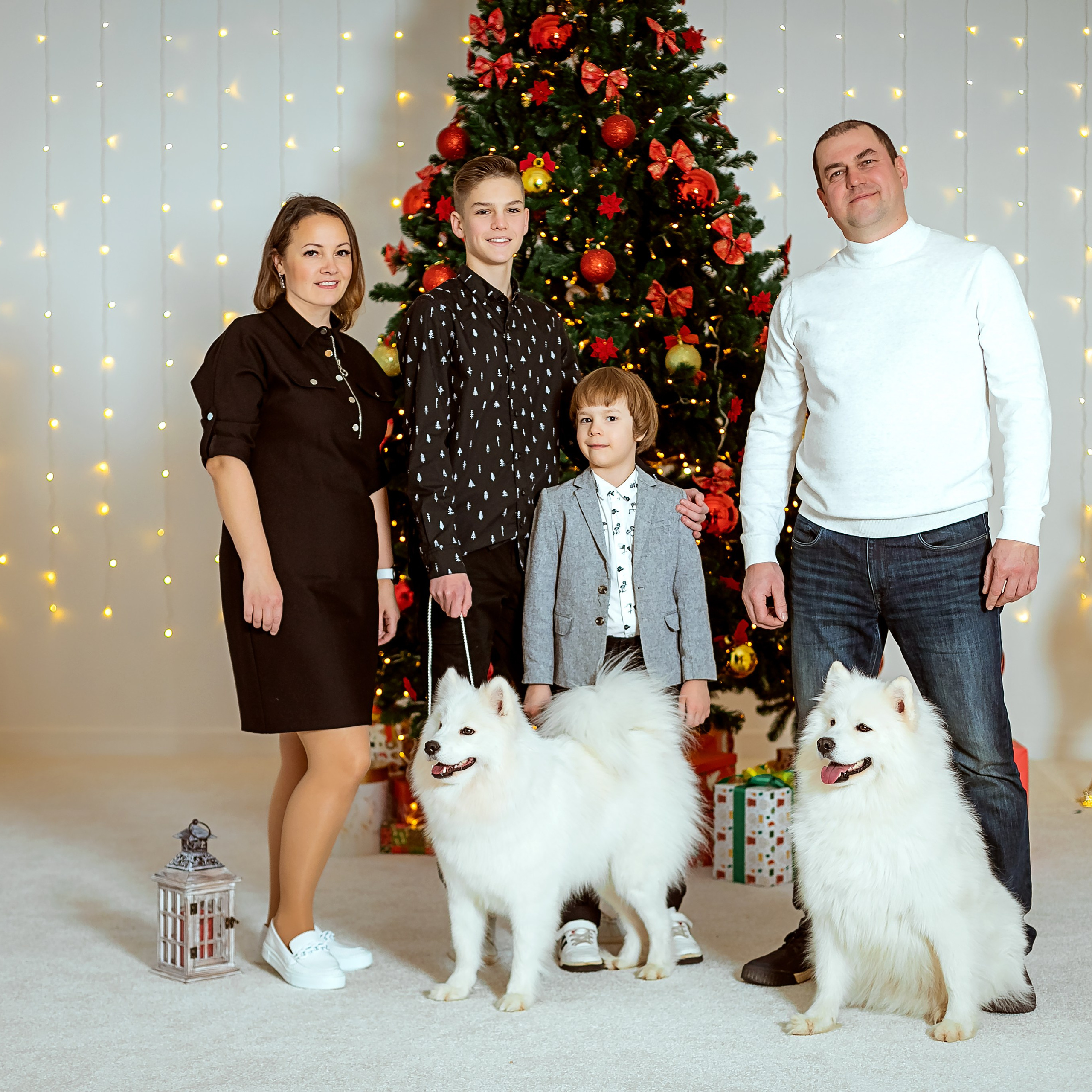 Татьяна с семьёй и собачки. Семейный фотограф Пермь Тимофеева Ольга