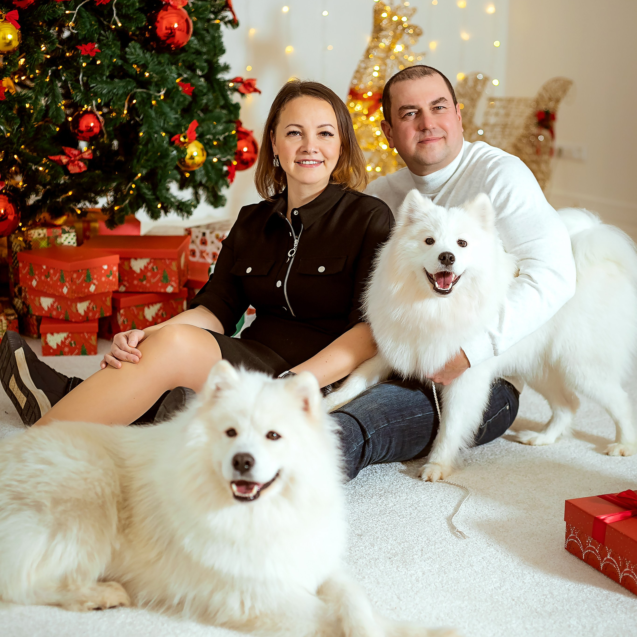 Татьяна с семьёй и собачки. Семейный фотограф Пермь Тимофеева Ольга