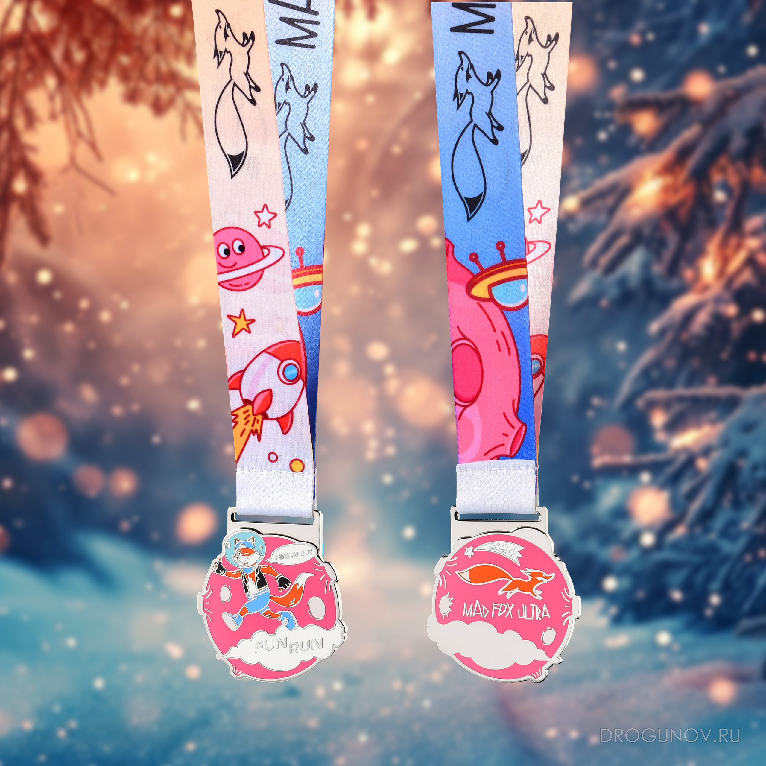 медаль финишера забега Mad fox ultra детская дистанция 2024