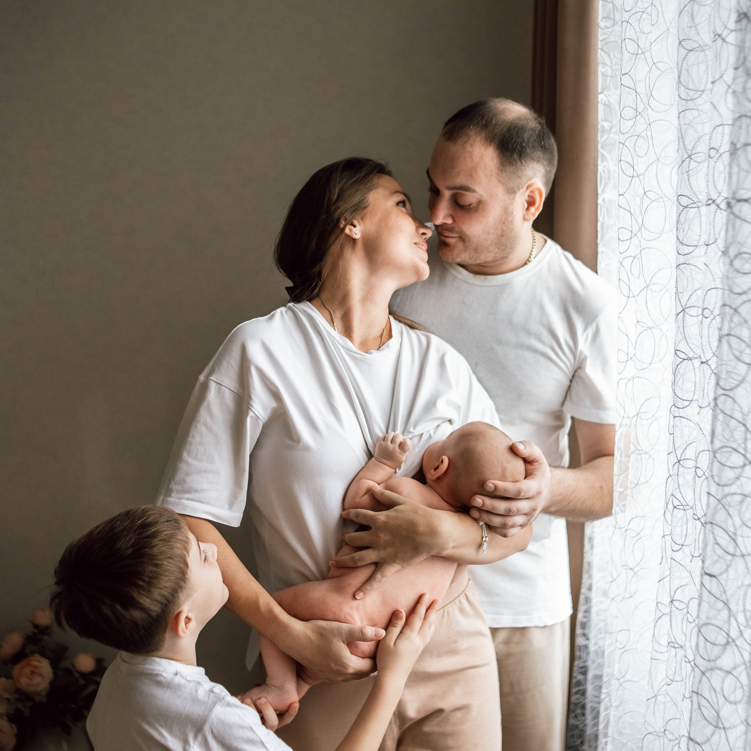 Настя, Саша, Кирилл и Лука