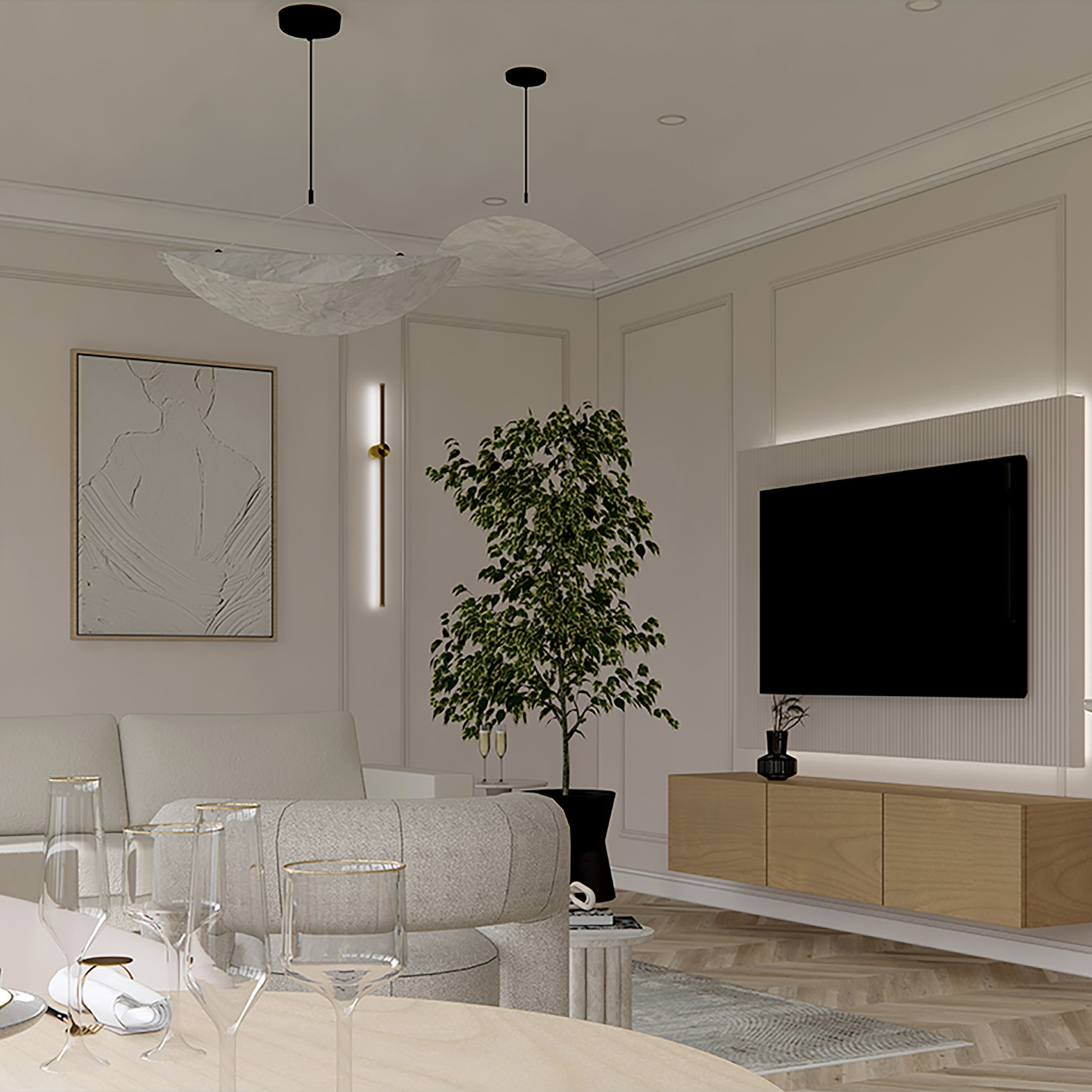 Design of a country house in Stockholm. Interior designer Stockholm