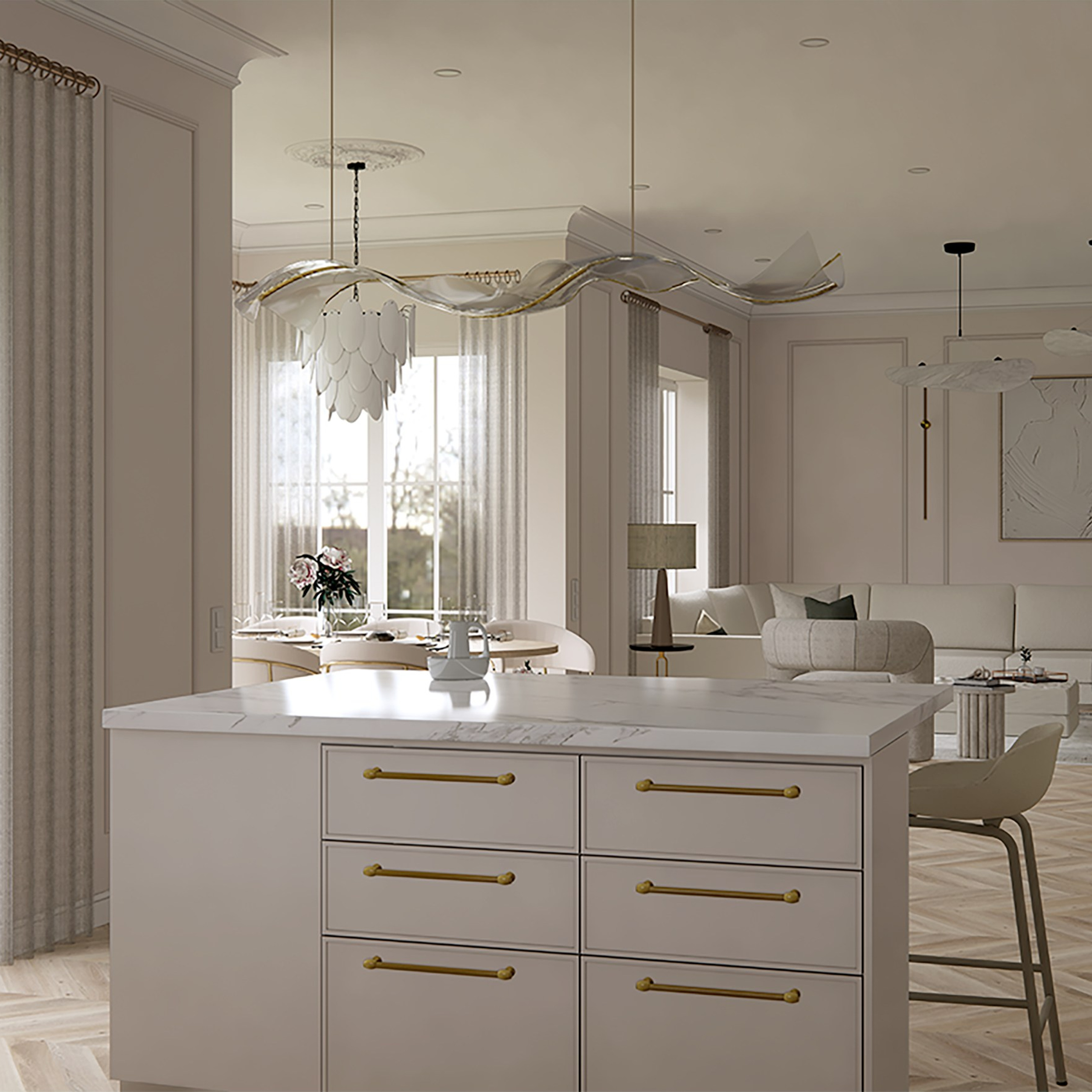 Design of a country house in Stockholm. Interior designer Stockholm