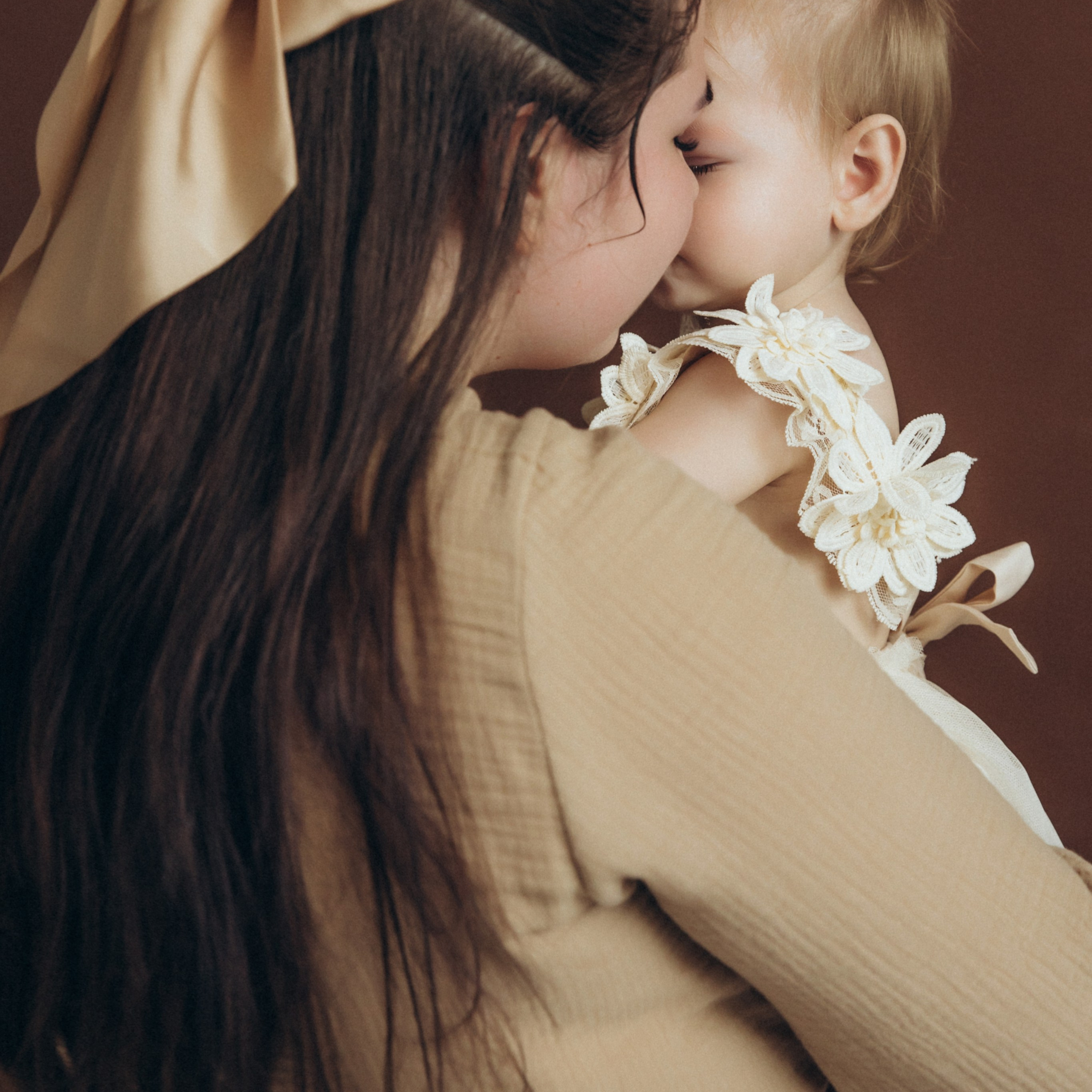 Полина с мамой