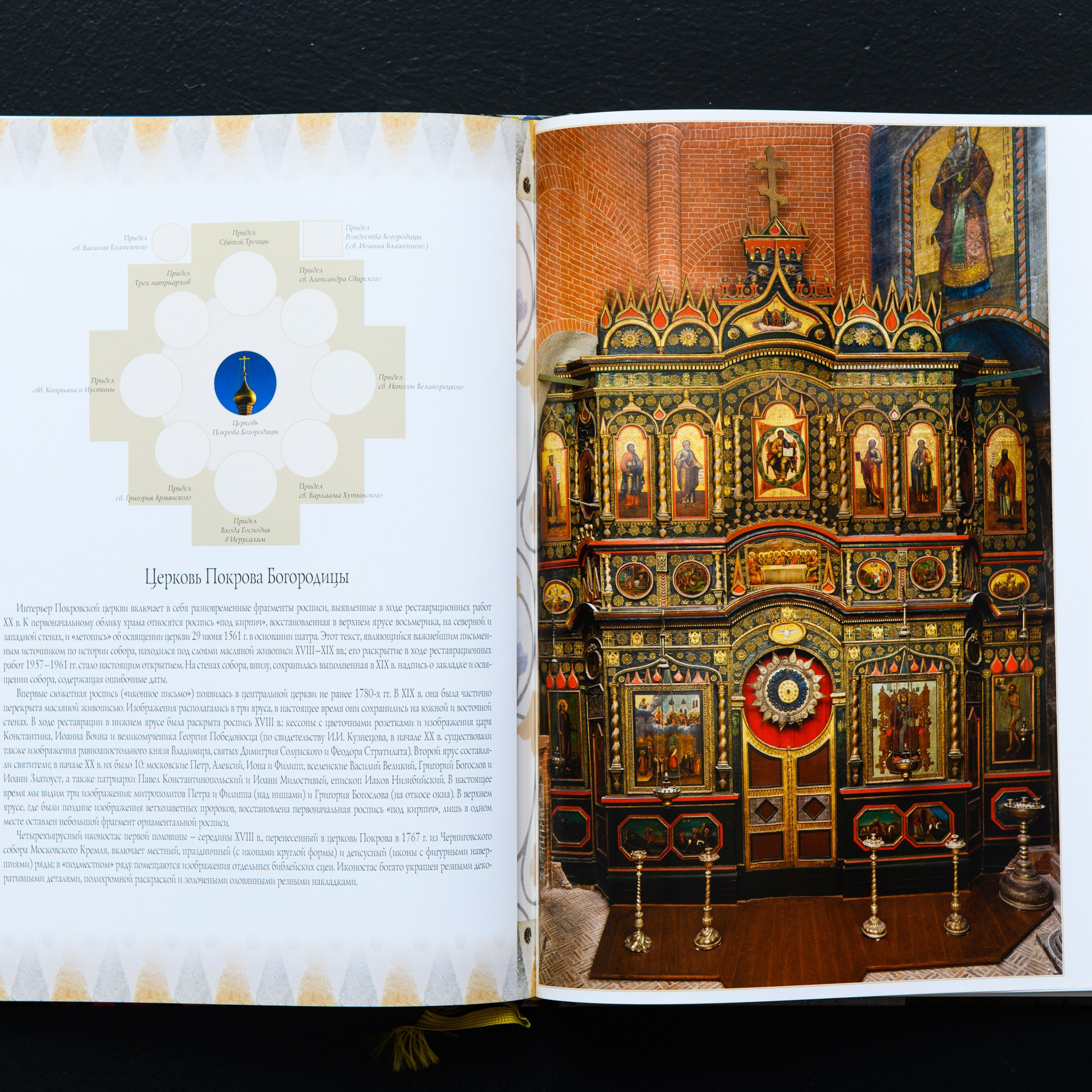 Покровский собор Храм Василия Блаженного на Красной площади. Церковь Покрова Пресвятой Богоматери. Иконостас.
