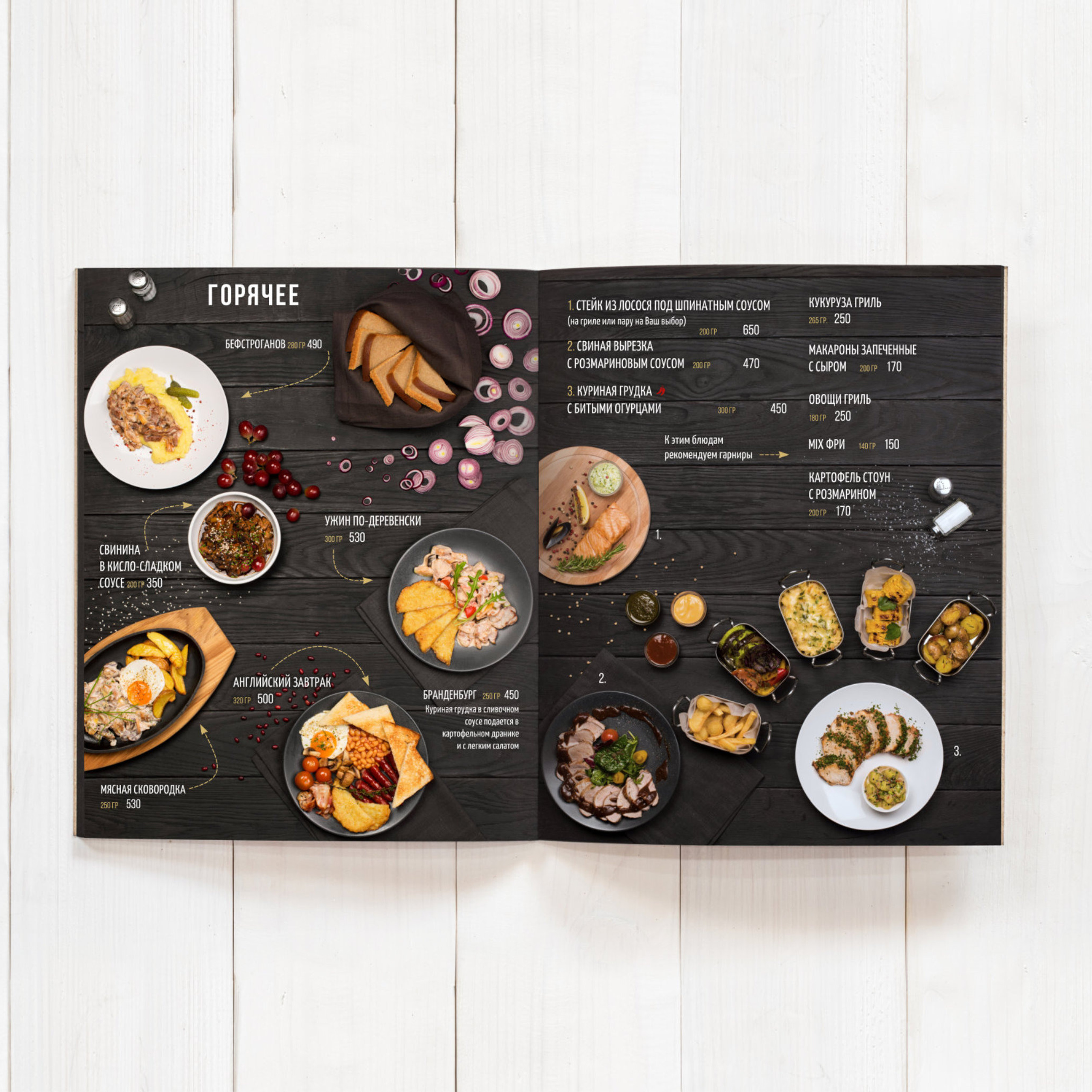 Меню для Gildia pub