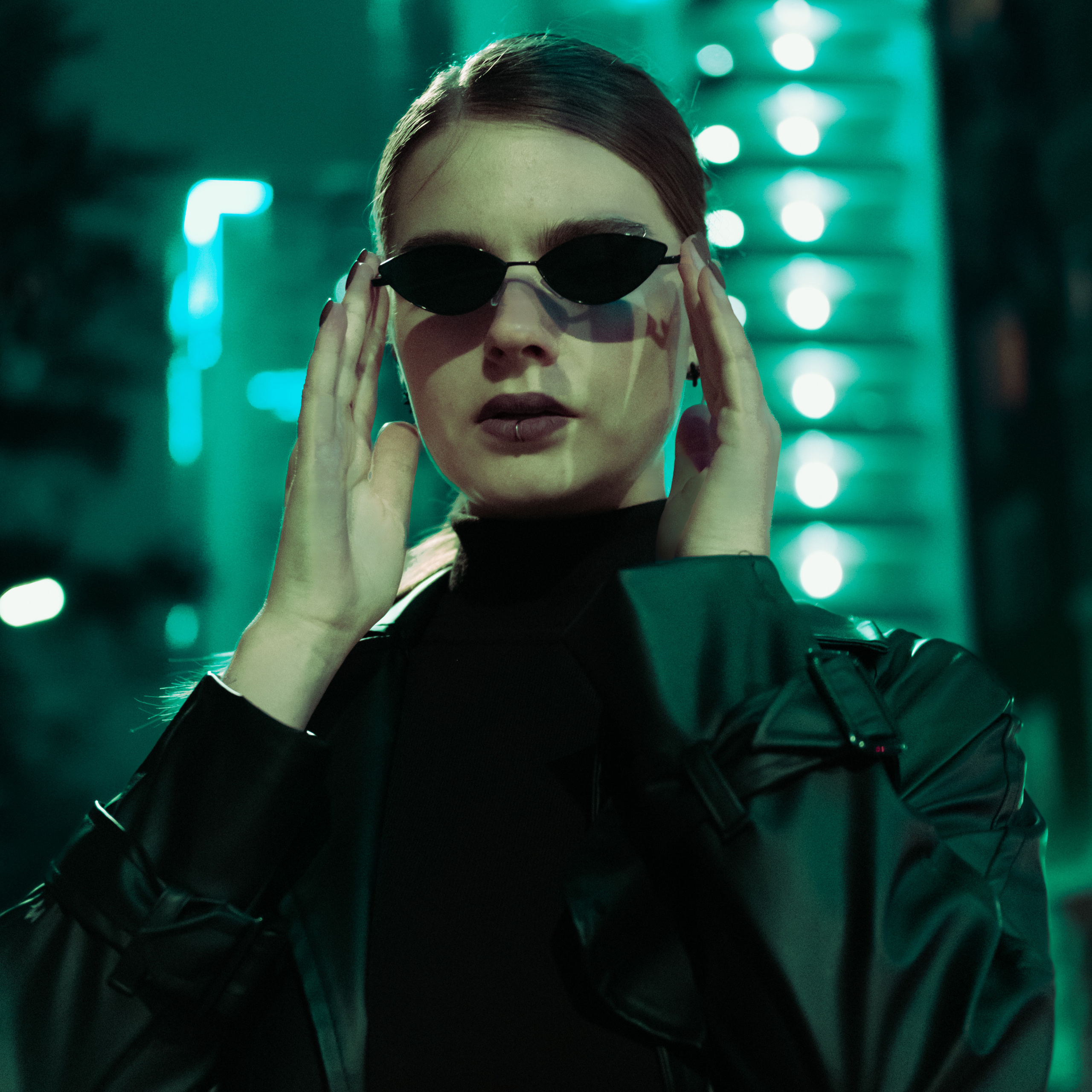 Аня в стиле матрица