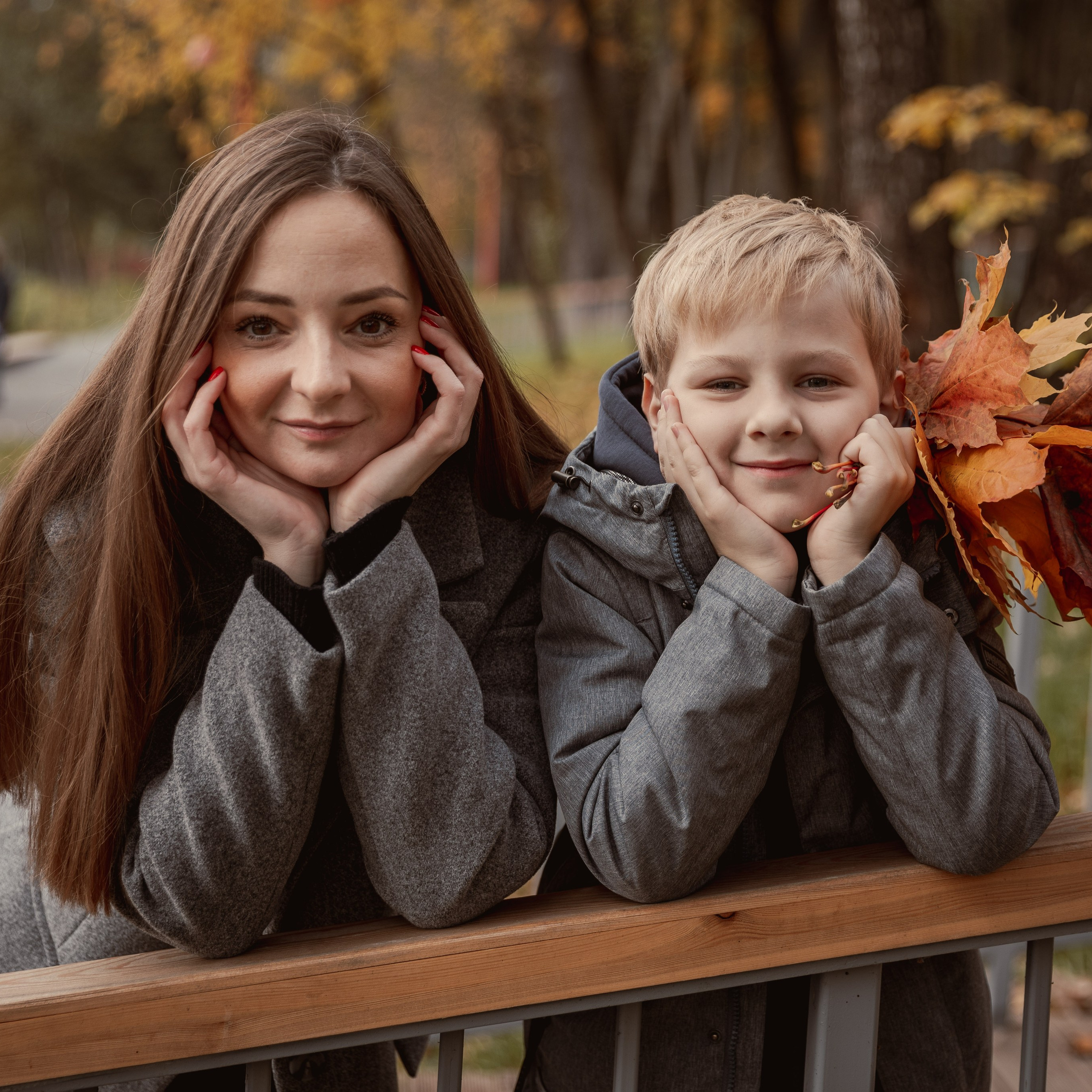 Осенняя прогулка с сыном